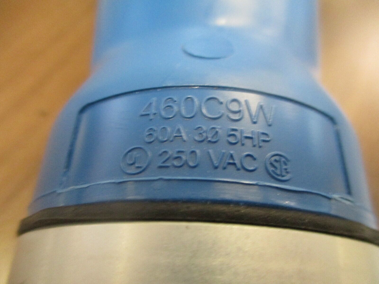 Hubbell/Walther Plug & Connector Set 460C9W/261409 60A 250V 3Ph Used