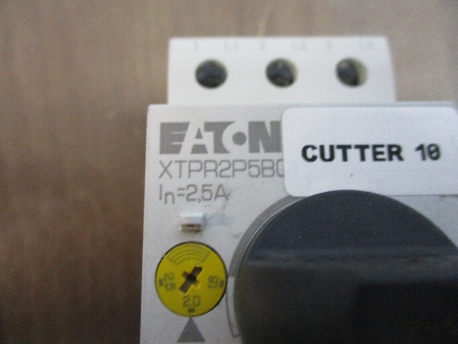 Eaton Overload XTPR2P5BC1 Trip: 1-2.5A 600V Used