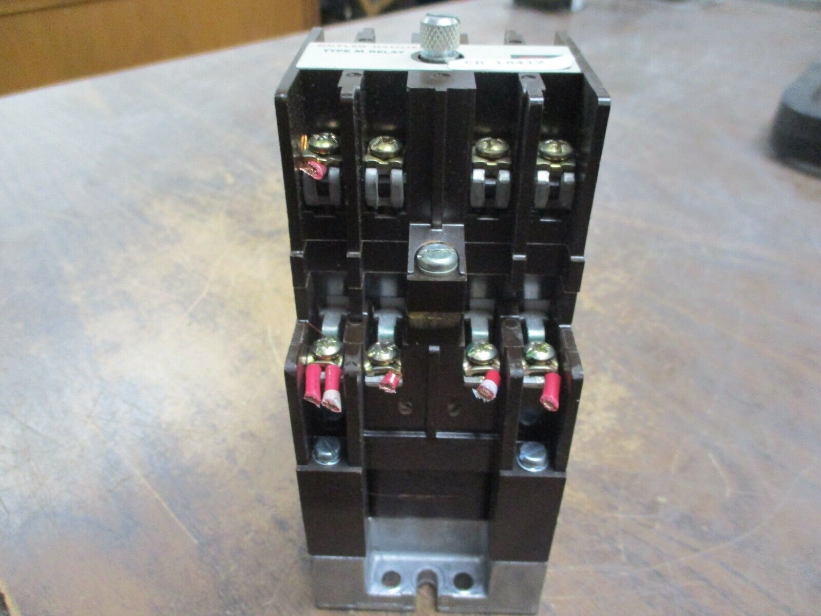 Cutler-Hammer Type M Relay w/ 4 Pole Attachment D26MB/D26MF 120V Coil Used