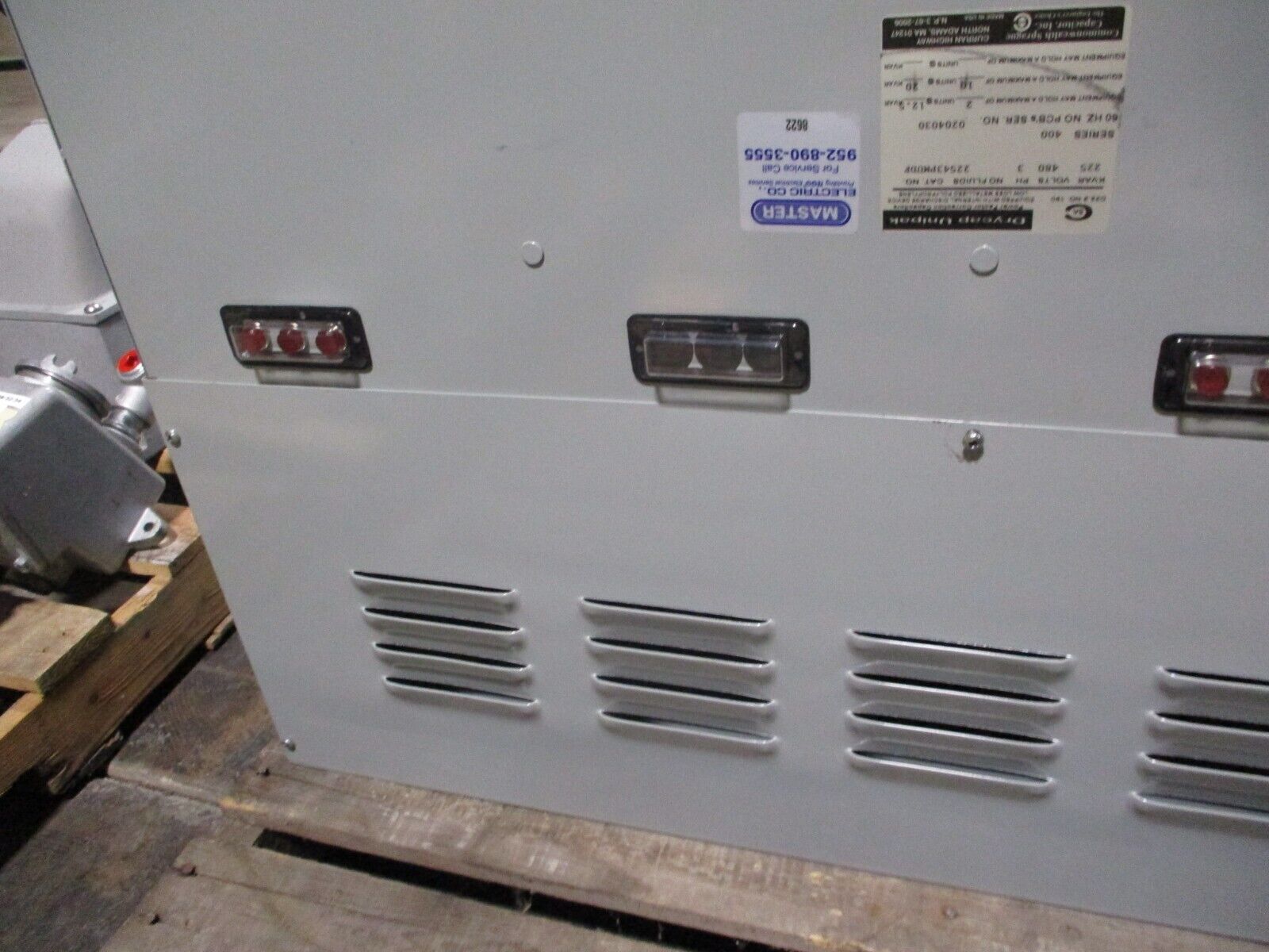 Commonwealth Sprague Drycap Unipak Capacitor 22543PMUDF 225kVAR 480V 3Ph Used