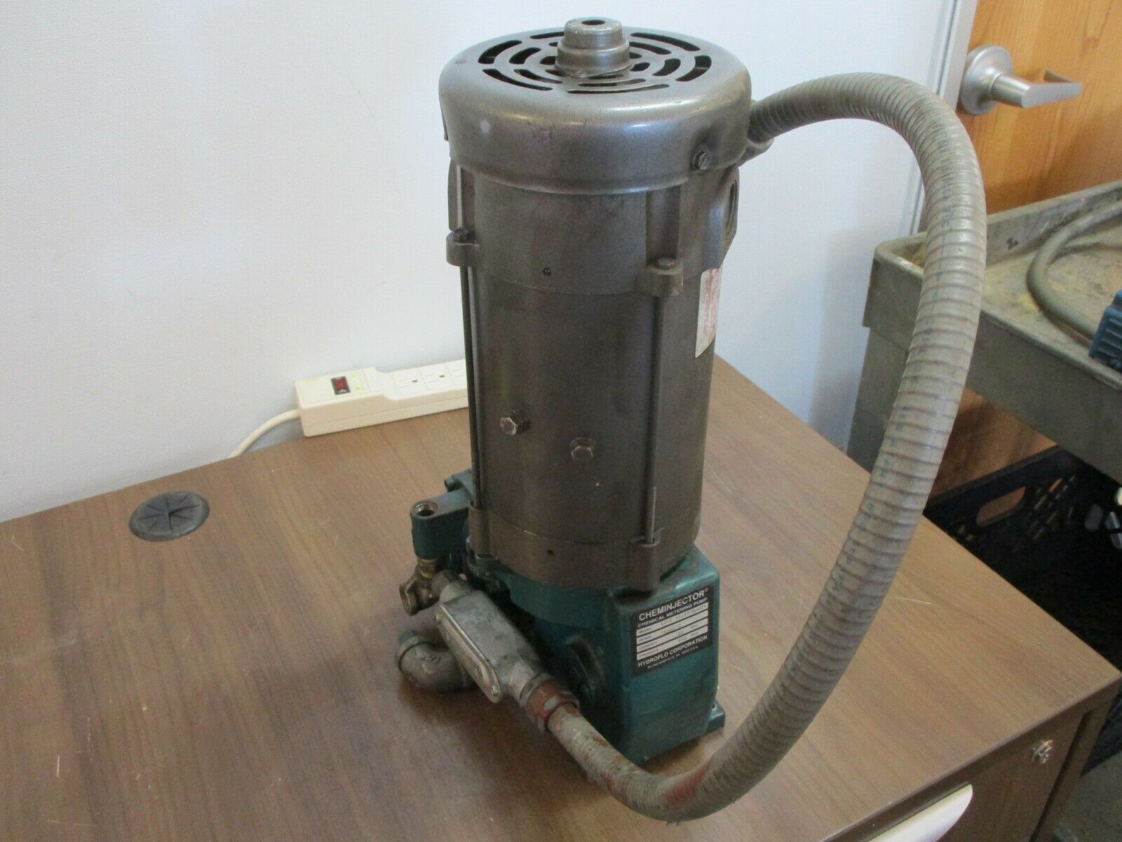 Hydroflo Cheminjector Chemical Metering Pump CJ4T11312-04014 22GPH 100 PSIG Used