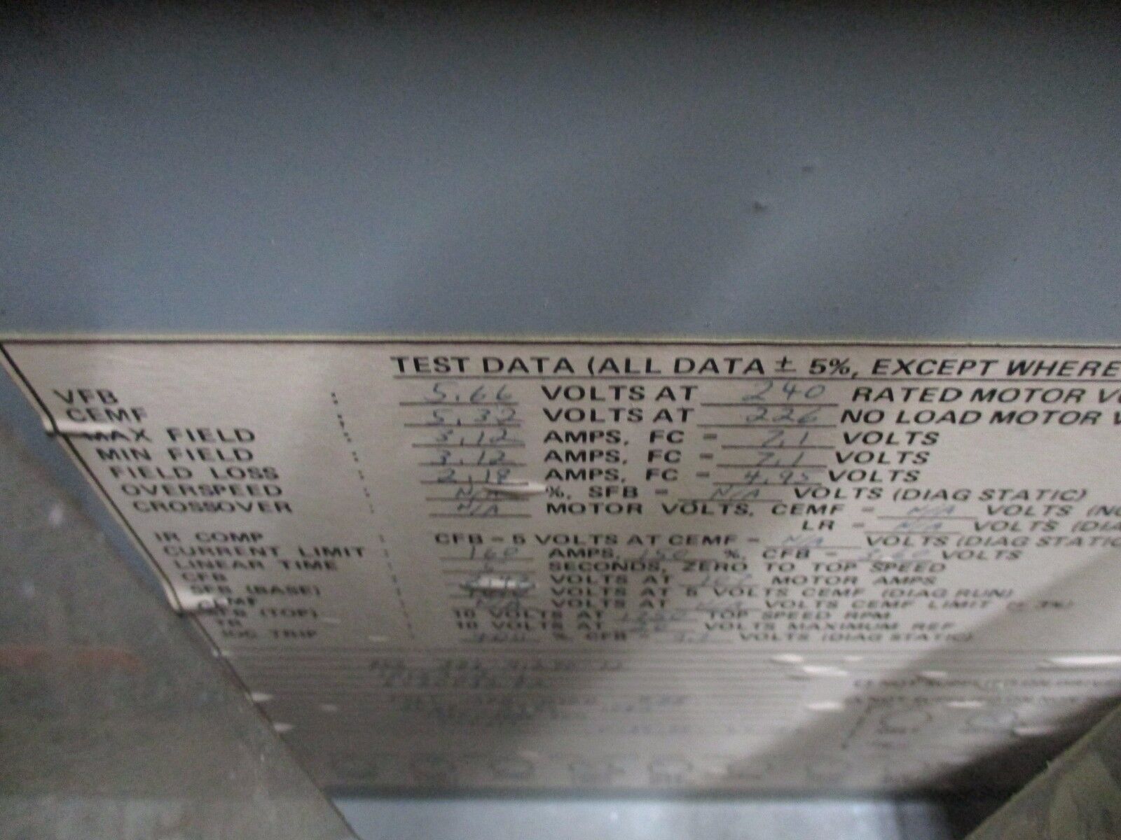 GE DC Drive 6V30F3282 30HP Used