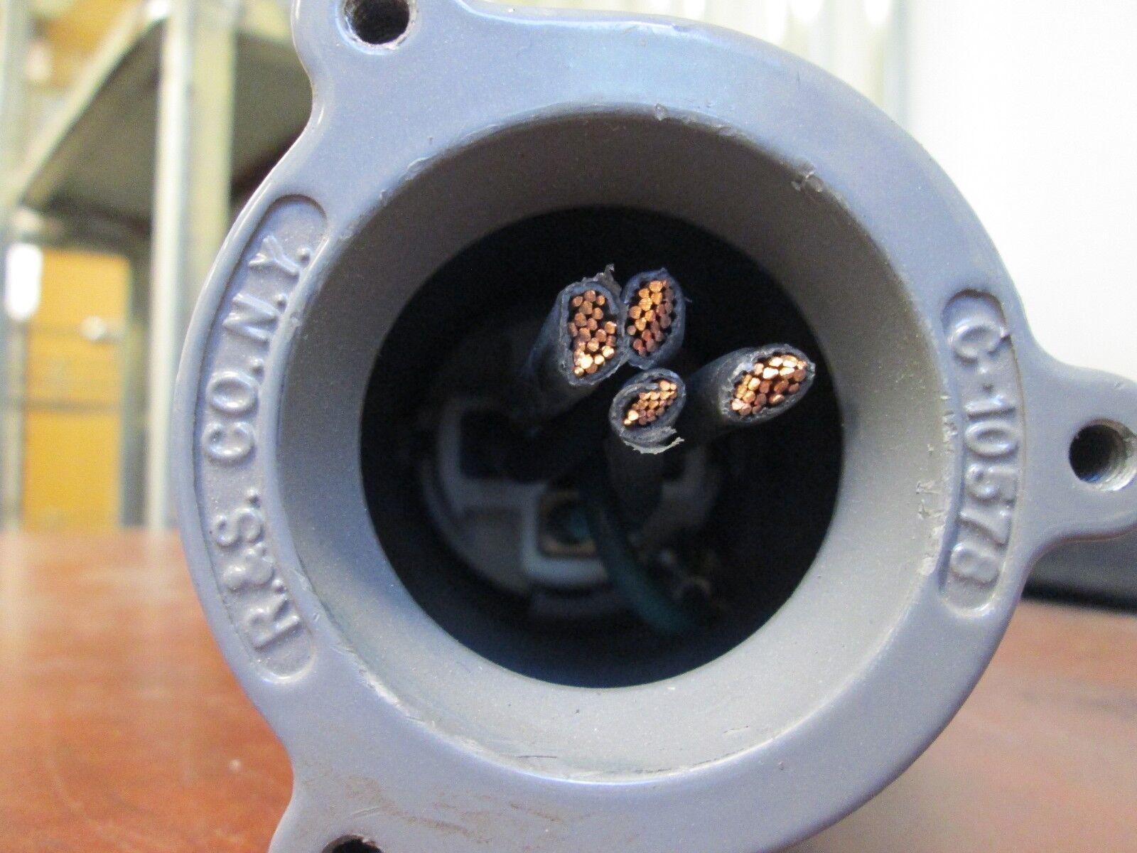 Russellstoll Connector 7428-78 60A 600V 4W Open End Used