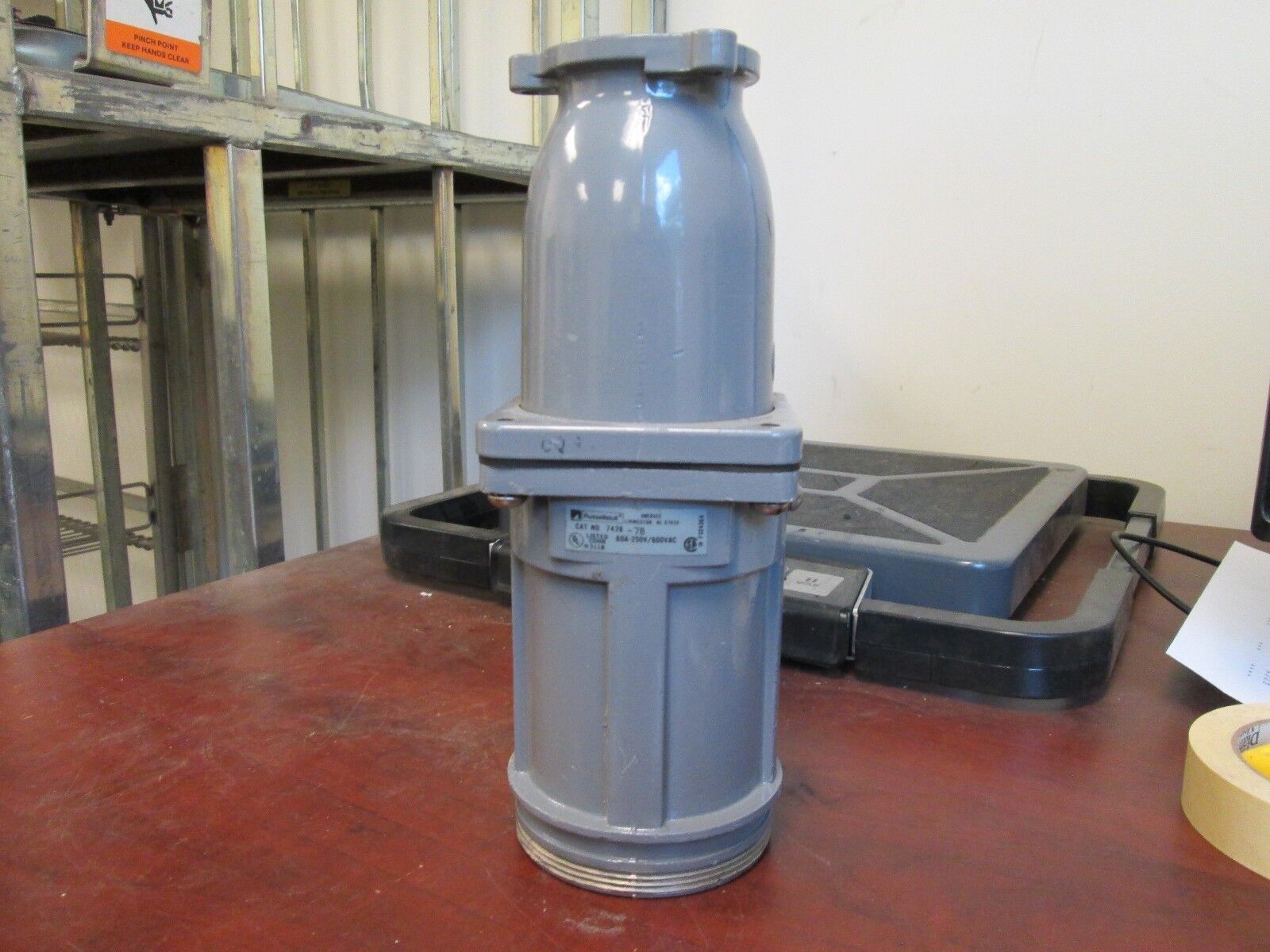 Russellstoll Connector 7428-78 60A 600V 4W Open End Used