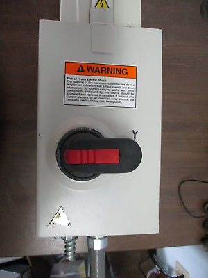 ABB ACH550 AC Drive w/ Disconnect ACH550-PDR-015A-4 10HP 3Ph w/ Keypad Used