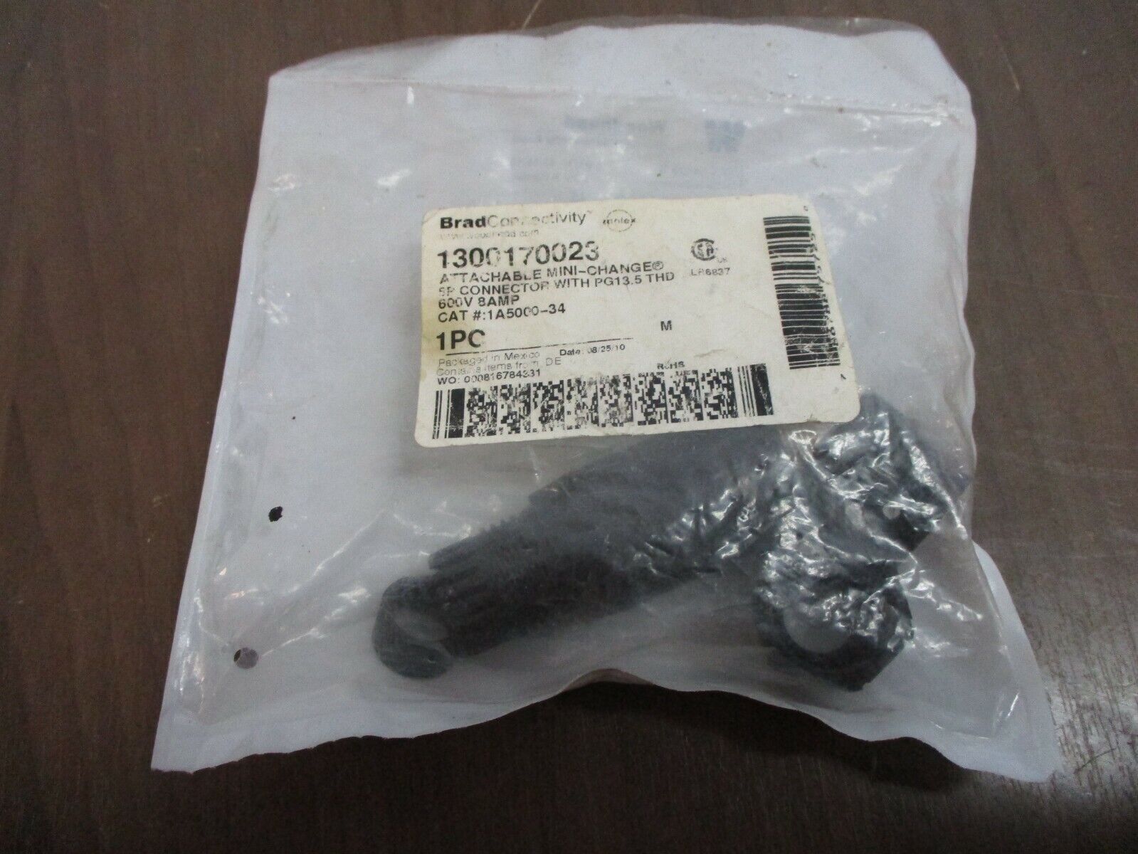 Woodhead Mini Change Attachable Connector 1A5000-34 8A 600V New Surplus
