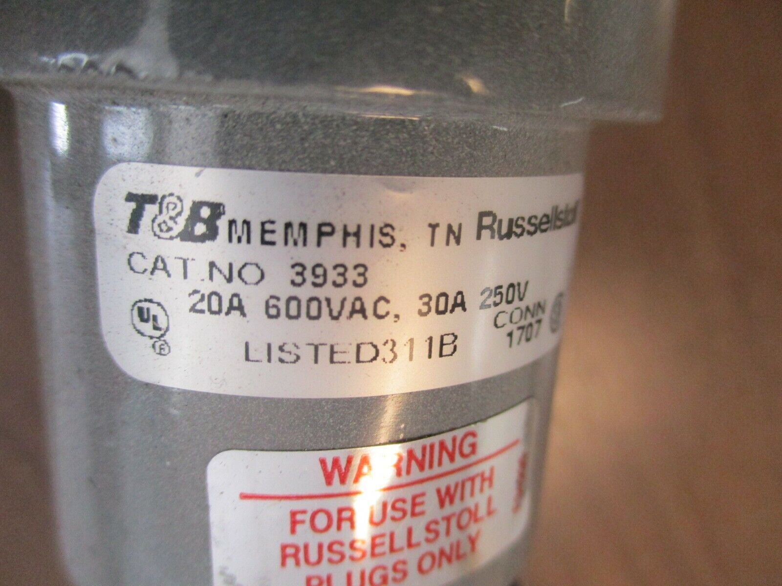 Russellstoll Plug & Connector Set 3750DP/3933 20A/30A 600V/250V Used