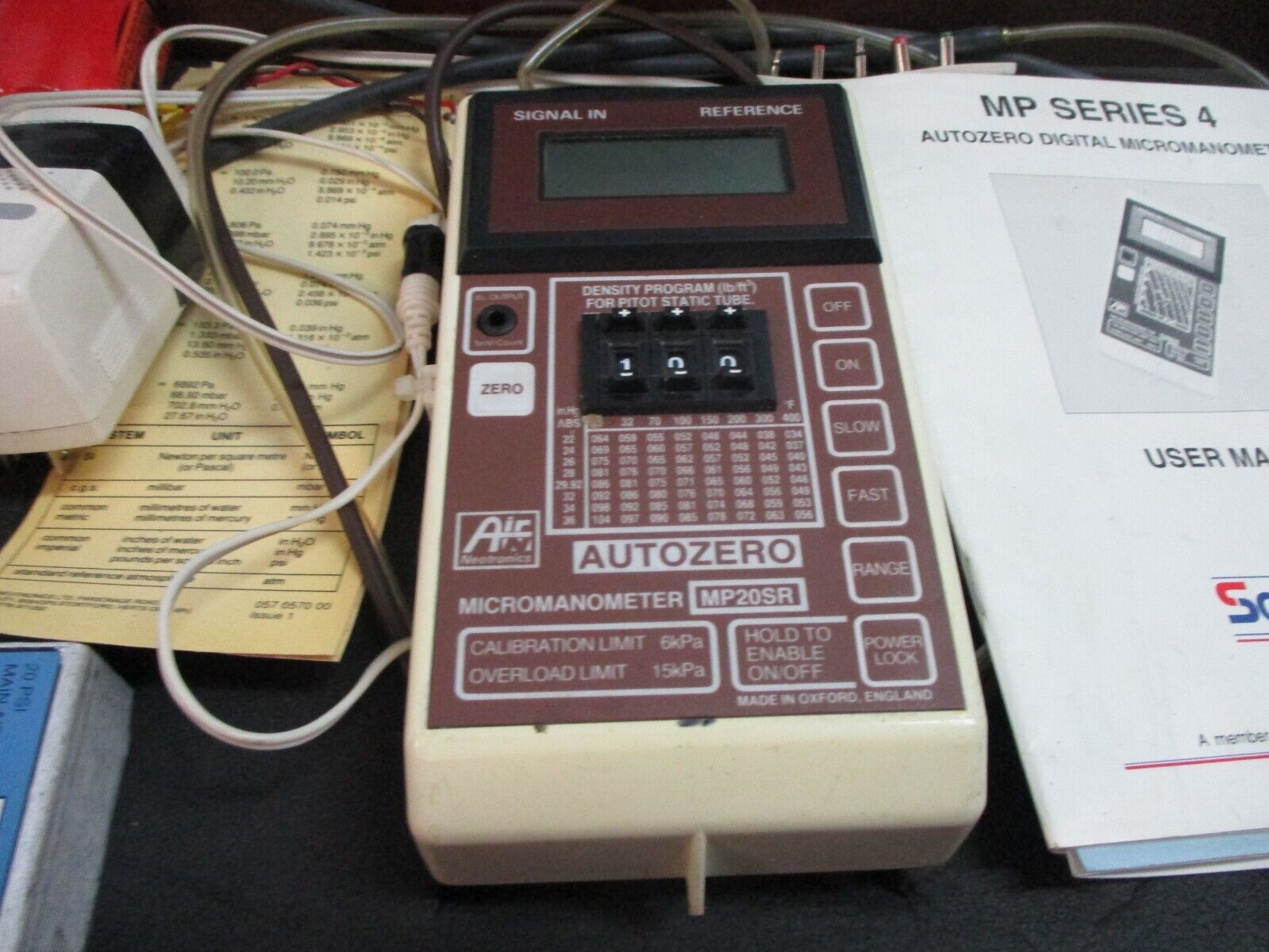 Air Neotronics MP Series 4 Micromanometer MP20SR Used
