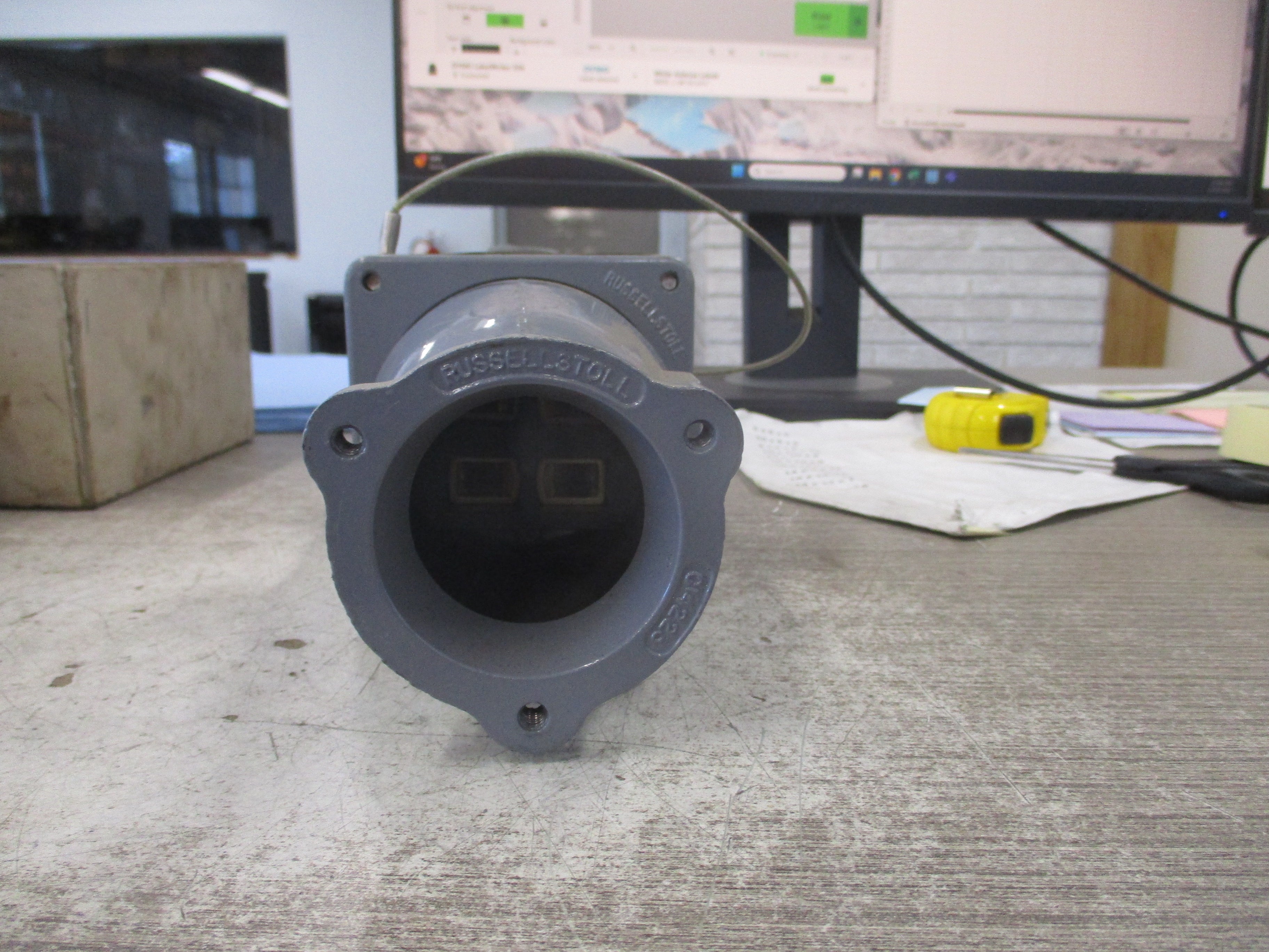 RussellStoll Connector JCS1534LK 150A 250V 600VAC 400Hz 3P 4W