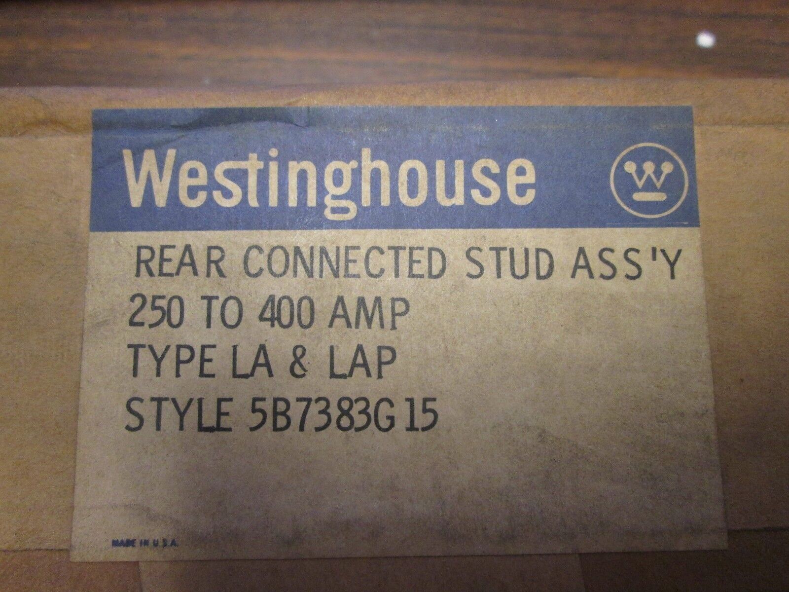 Westinghouse Rear Connected Stud Assy 5B7383G15 250-400A Type LA & LAP