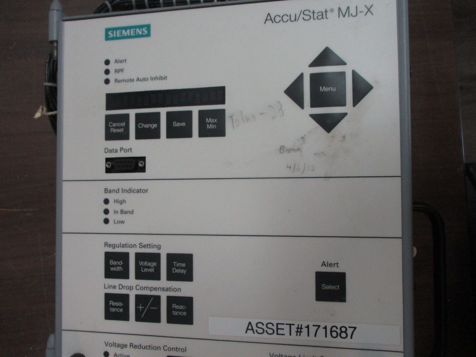 Siemens Voltage Regulator Control Panel C-60313 Used