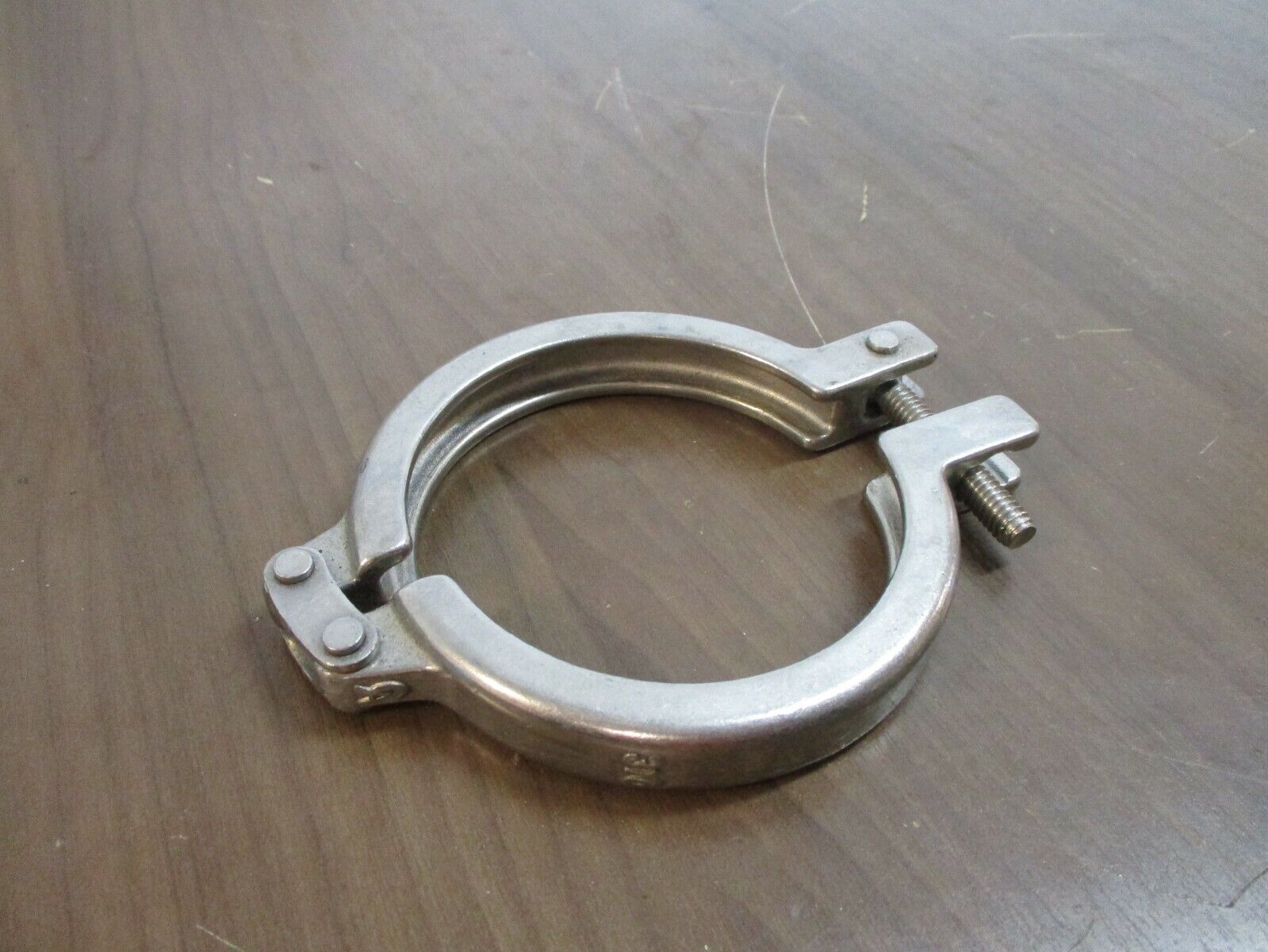 Misc. Brand Stainless Steel Sanitary Clamp Size: 3 1/4" *No Wingnut* Used