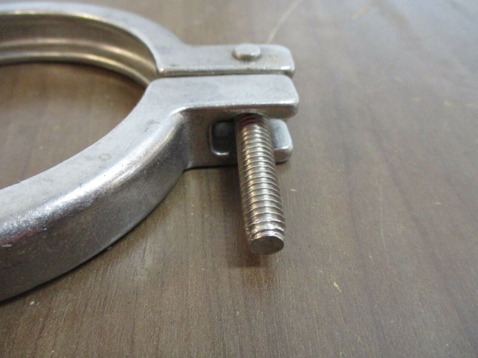 Misc. Brand Stainless Steel Sanitary Clamp Size: 3 1/4" *No Wingnut* Used