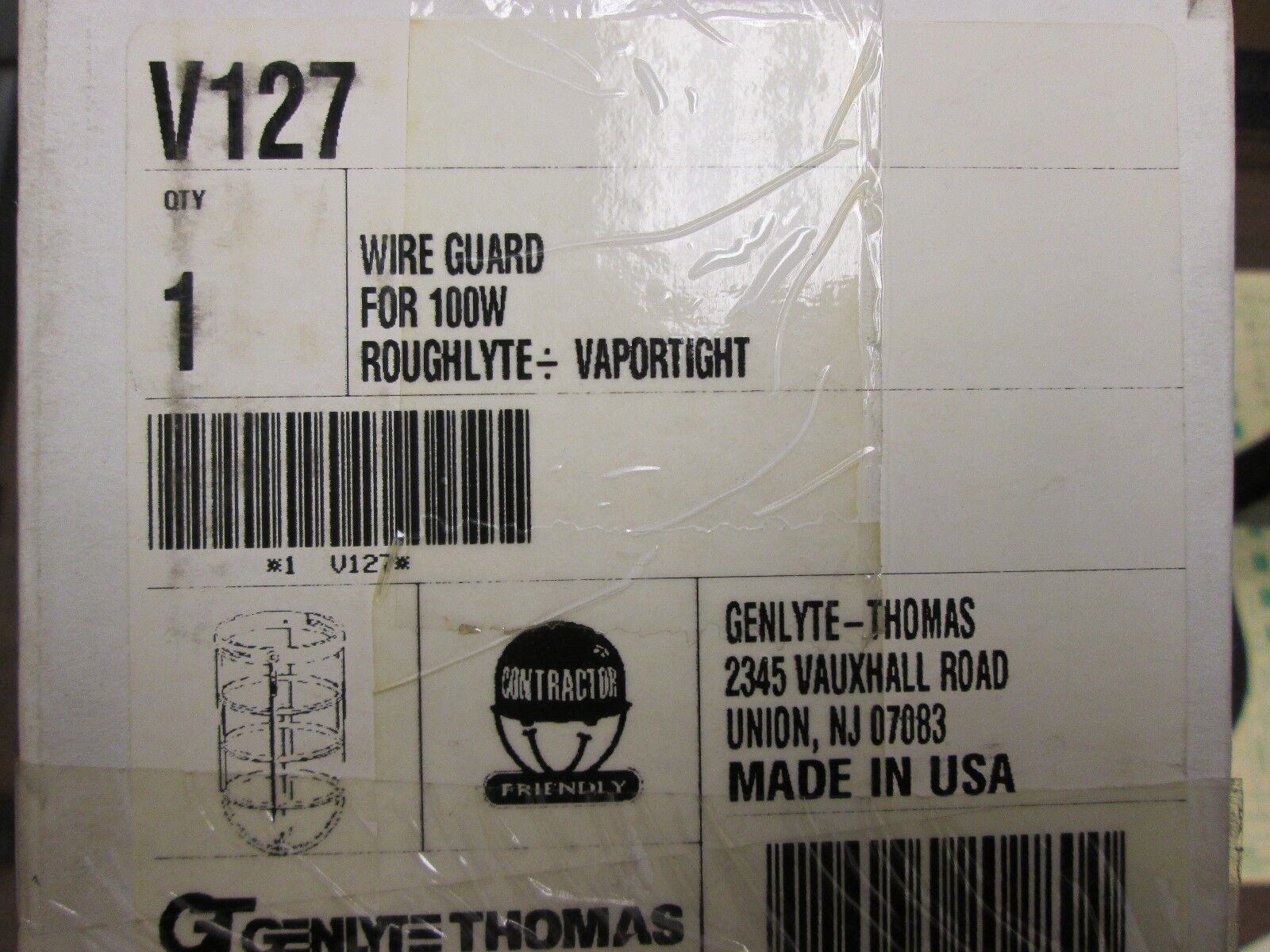 Genlyte Thomas Wire Guards V127 Lot of 2 100W Roughlyte/Vaportight