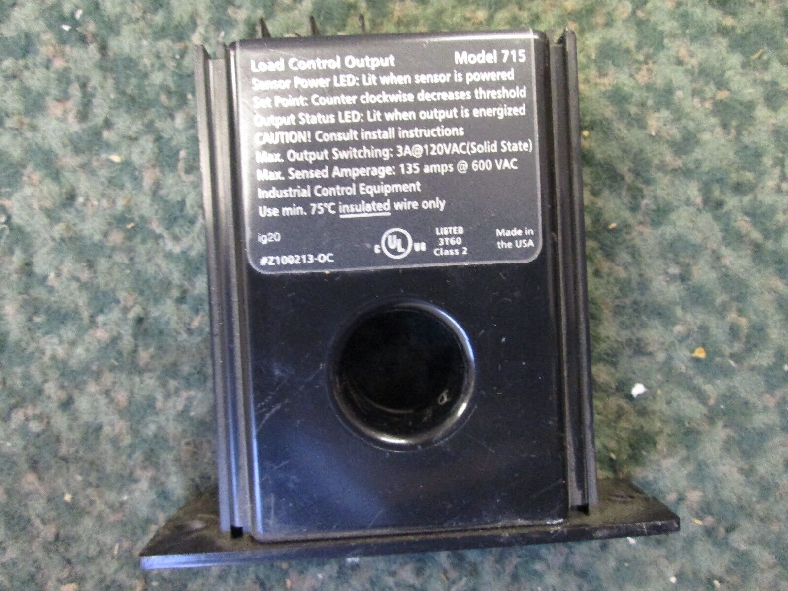 Hawkeye Current Sensor Z100213-OC Model 715 135A Max 600V Used