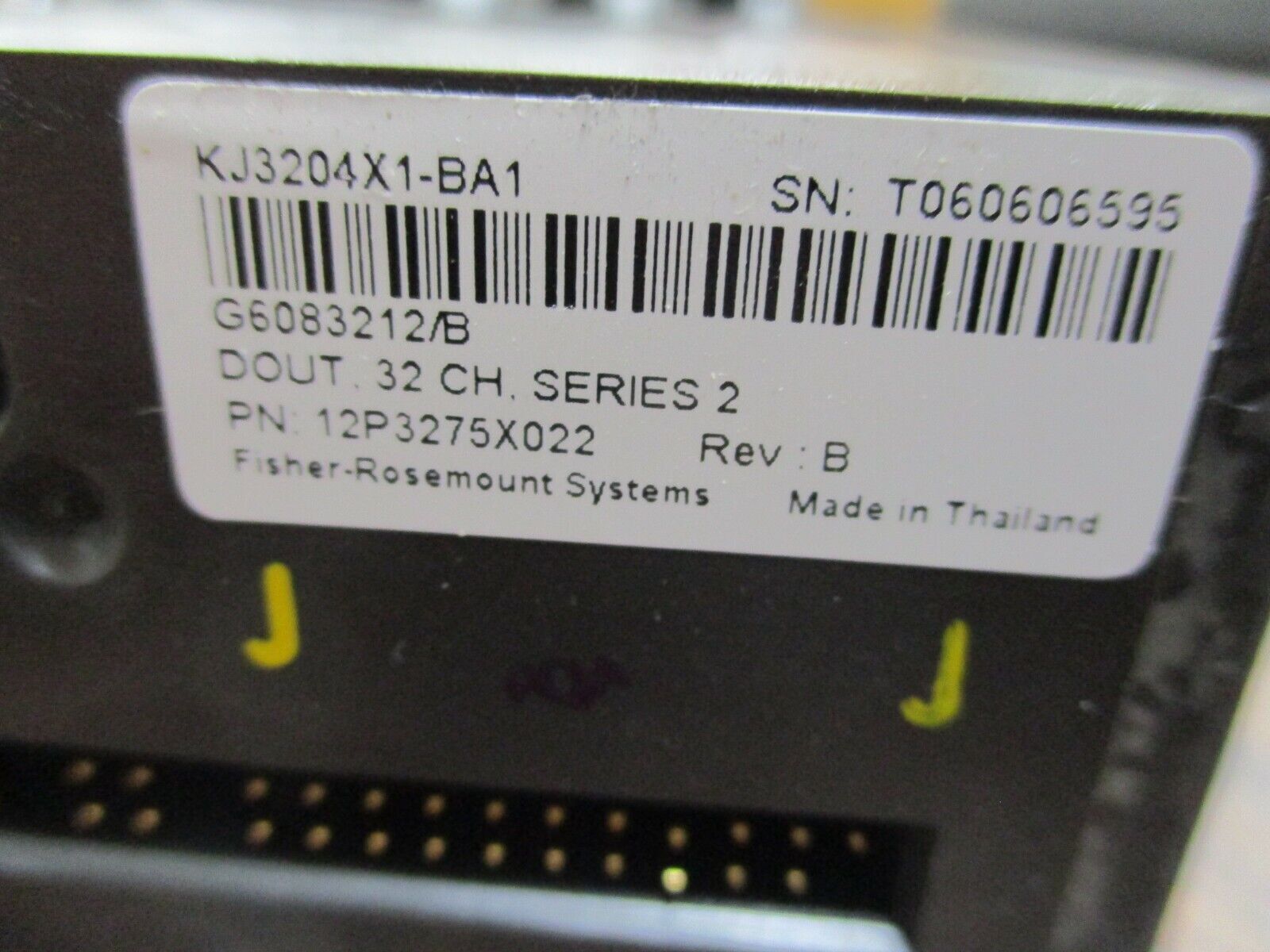 Emerson KJ3204X1-BA1 High Side, Series 2 Digital Output Module 12P3275X022 Used
