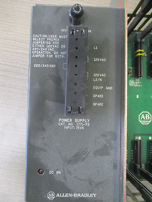 Allen-Bradley I/O Chassis W/Power Supply 1771-A2B/1771-P2 8-Slot