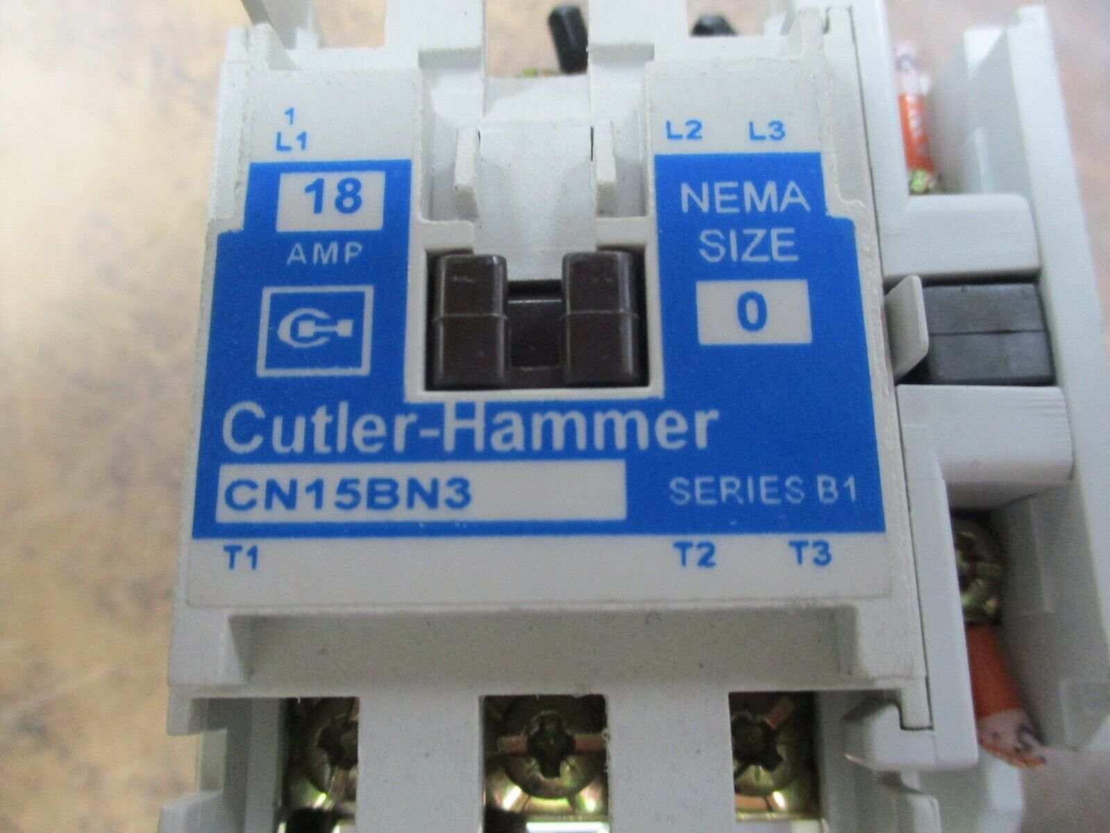Cutler-Hammer Size 0 Contactor CN15BN3 24V Coil 18A 600V w/ (1) Aux Contact Used