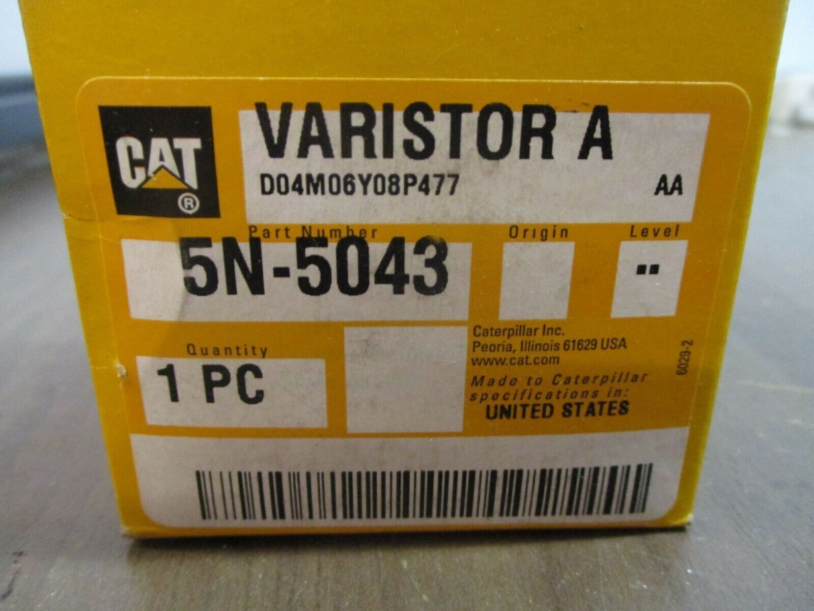 CAT Varistor Assembly 5N-5043 New Surplus