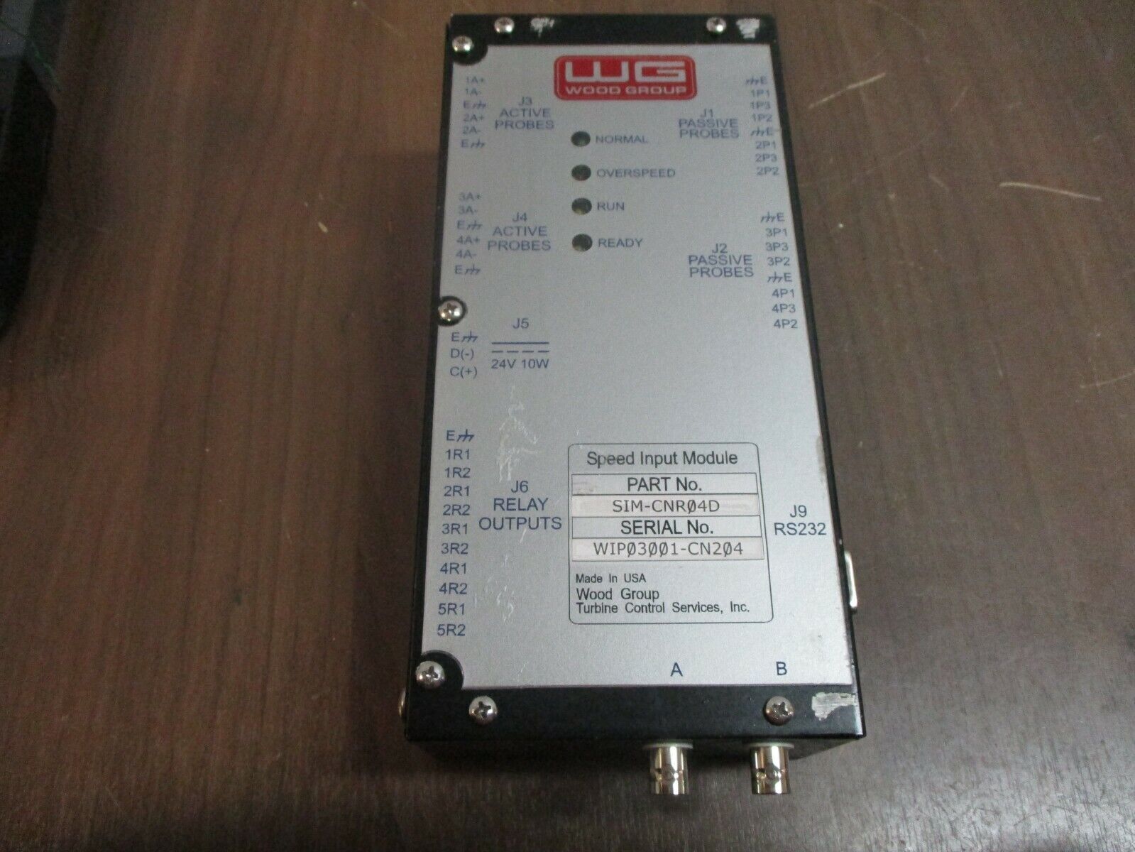 Wood Group Speed Input Module SIM-CNR04D 24VDC 10W Used
