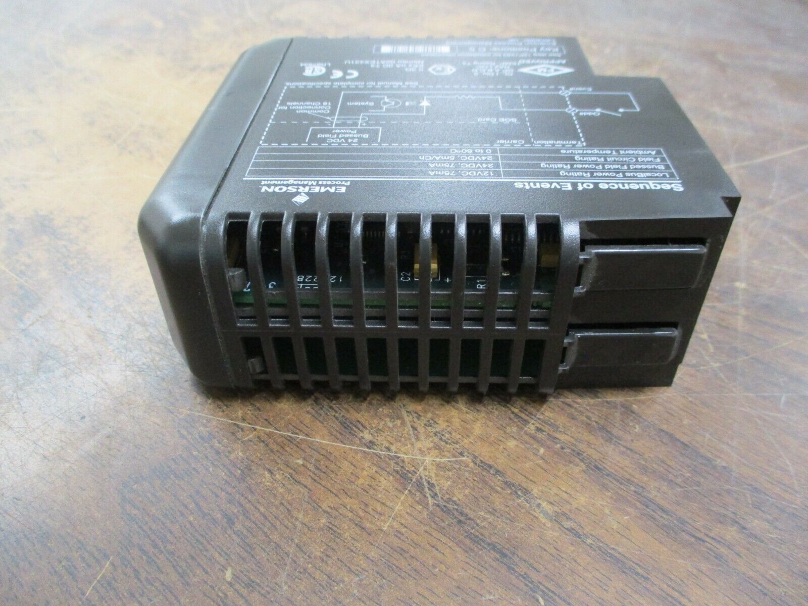 Emerson KJ3008X1-BA1 Sequence of Events Module 12P2293X052 Rev. F Used