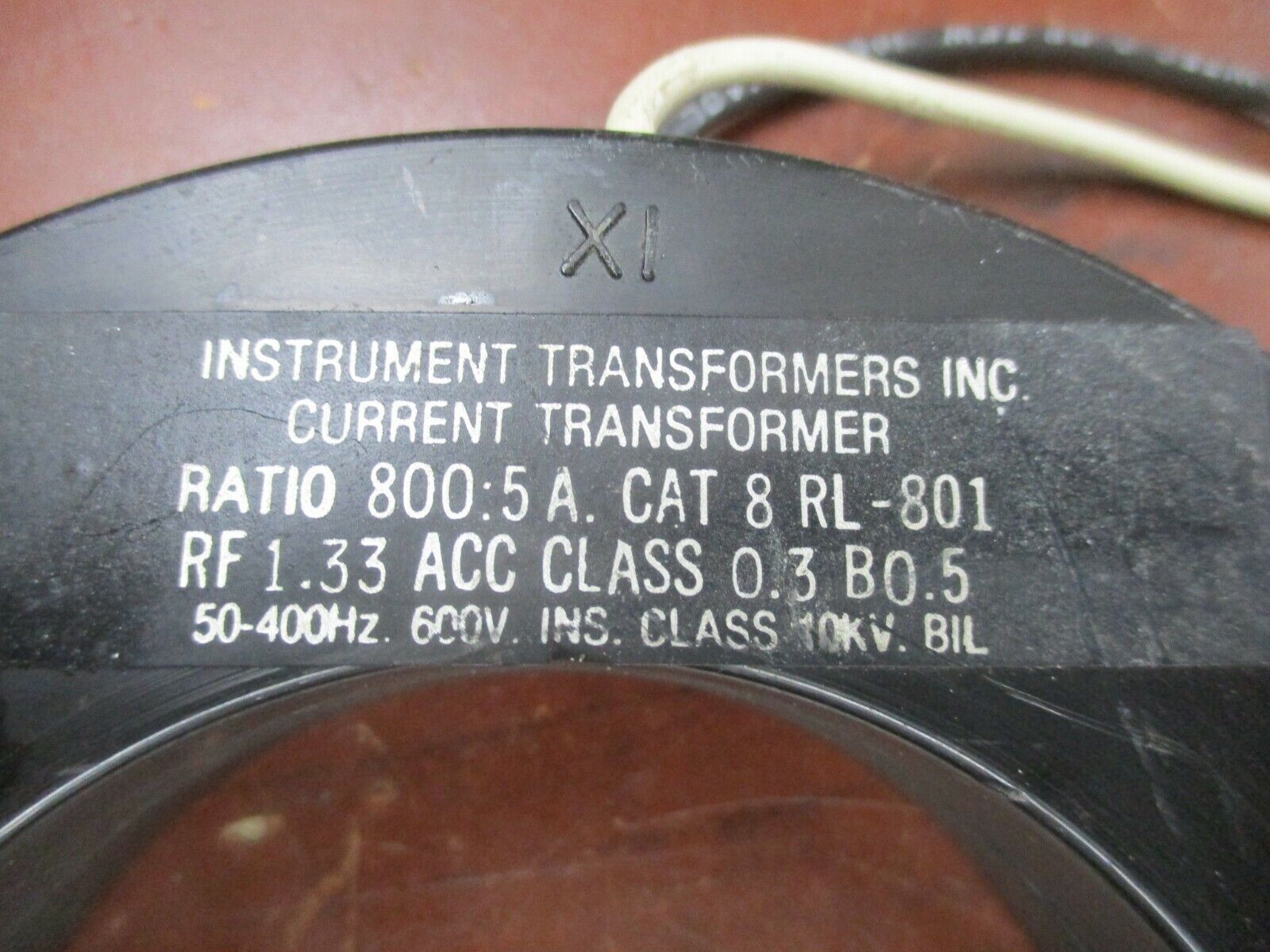 Instrument Transformers Current Transformer 8 RL-801 Ratio 800:5A 600V Used