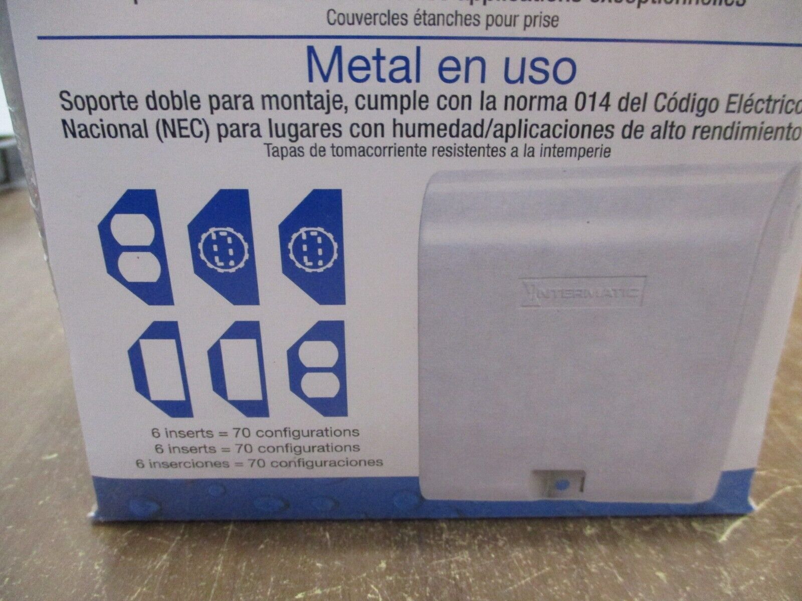Intermatic Metal In-Use Weatherproof Receptacle Cover WP1030MXD 3 1/8" Depth