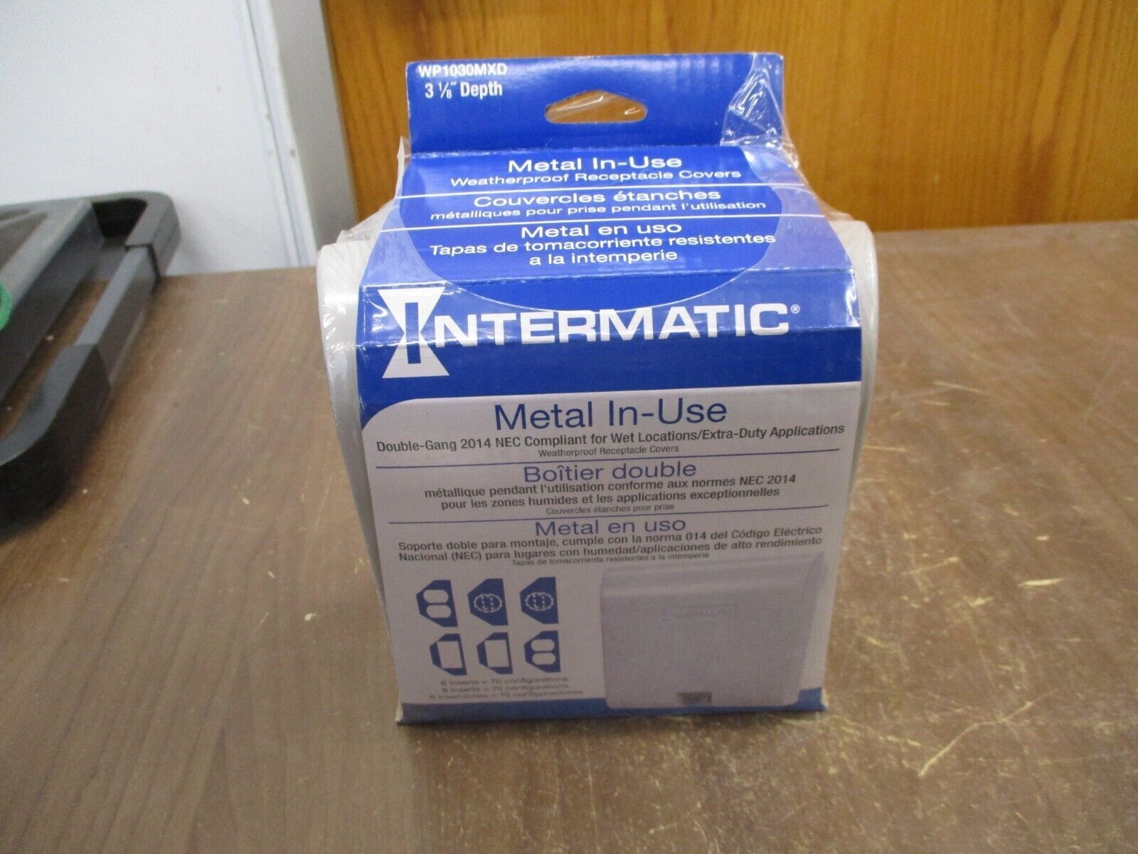 Intermatic Metal In-Use Weatherproof Receptacle Cover WP1030MXD 3 1/8" Depth