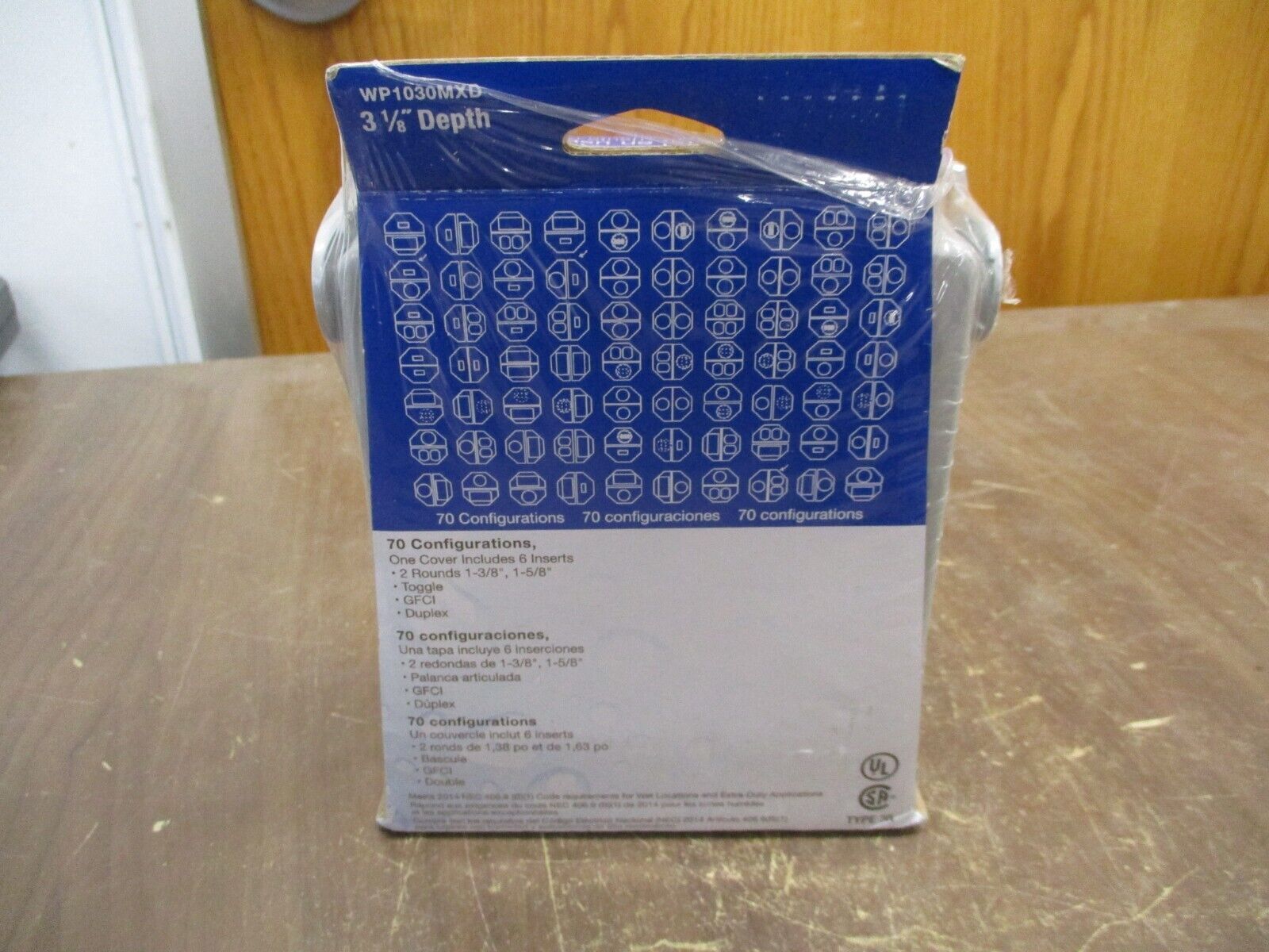 Intermatic Metal In-Use Weatherproof Receptacle Cover WP1030MXD 3 1/8" Depth