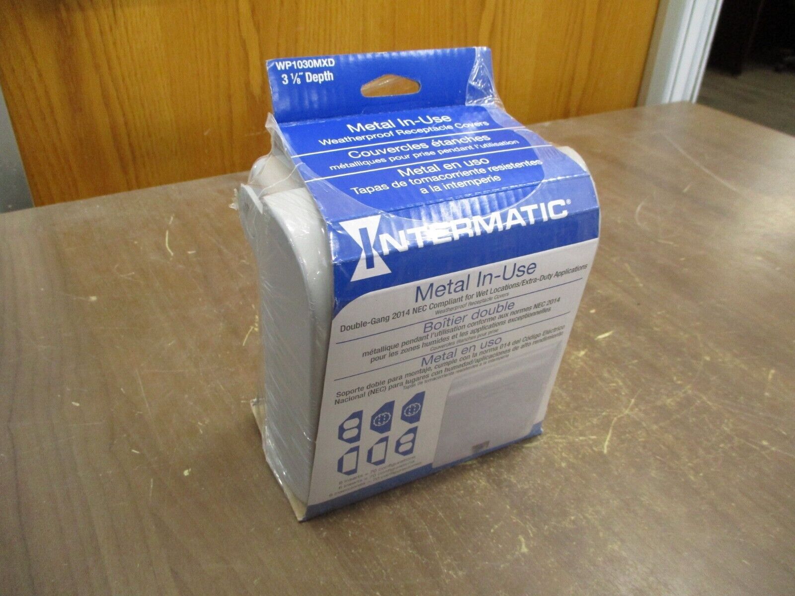 Intermatic Metal In-Use Weatherproof Receptacle Cover WP1030MXD 3 1/8" Depth