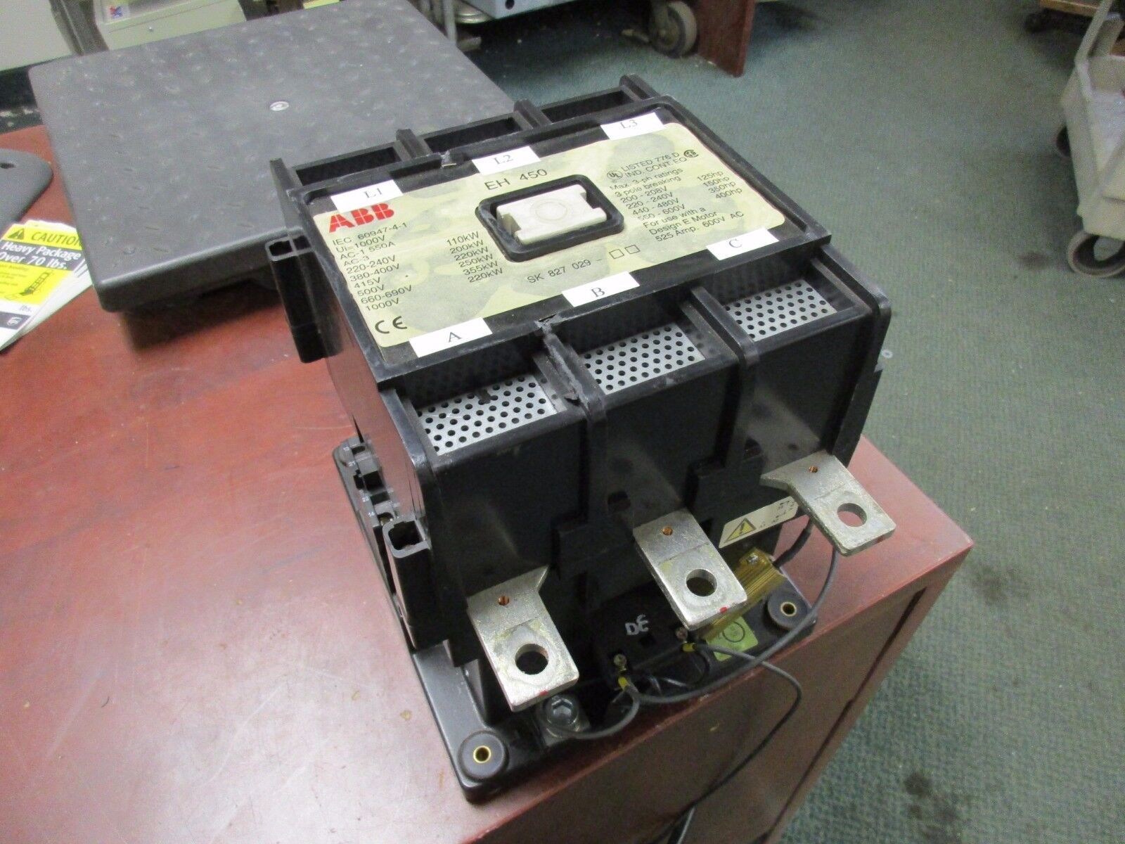 ABB Contactor EH 450 110VDC Coil 525A 600V Used