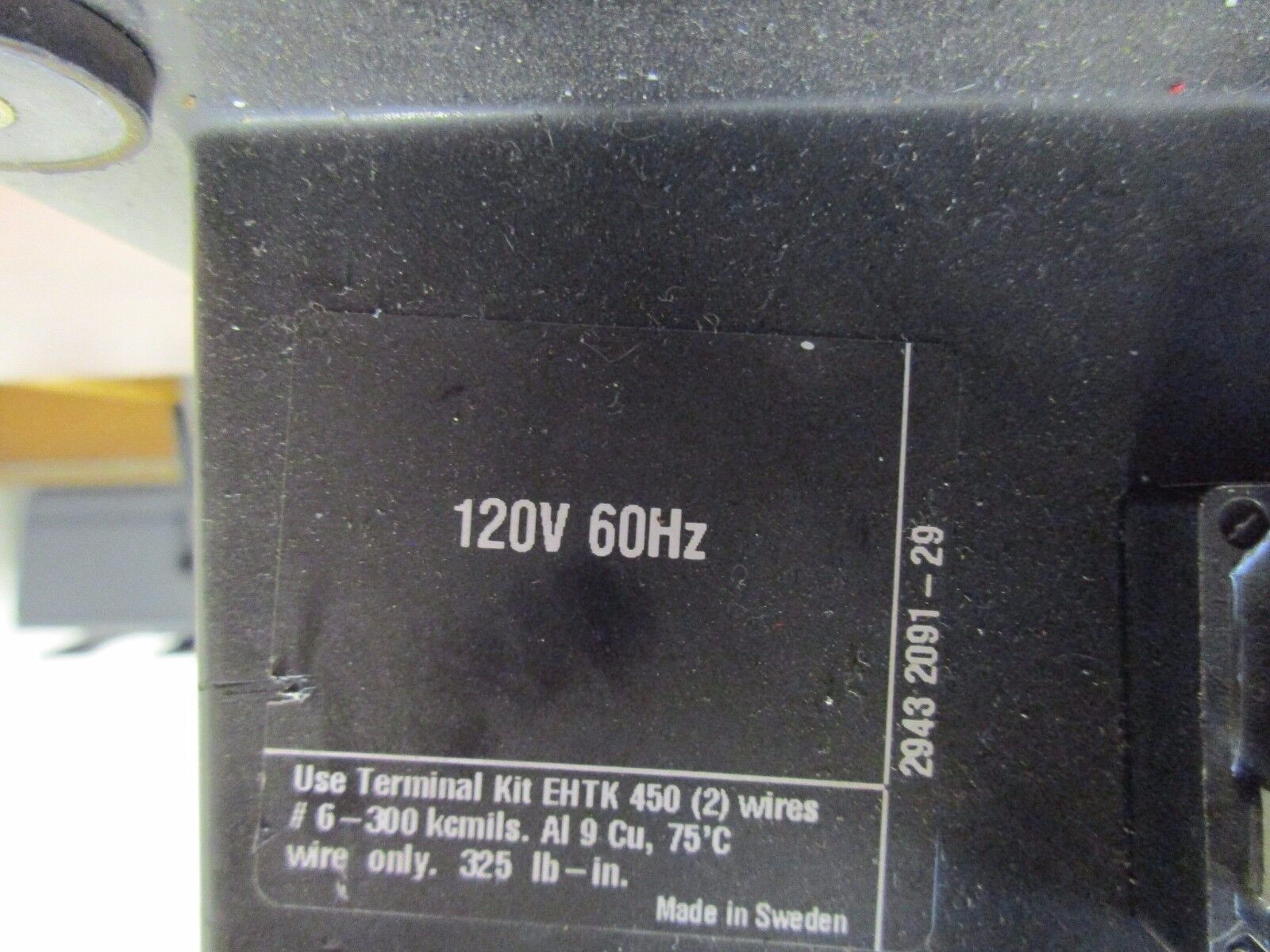 ABB Contactor EH 450 110VDC Coil 525A 600V Used