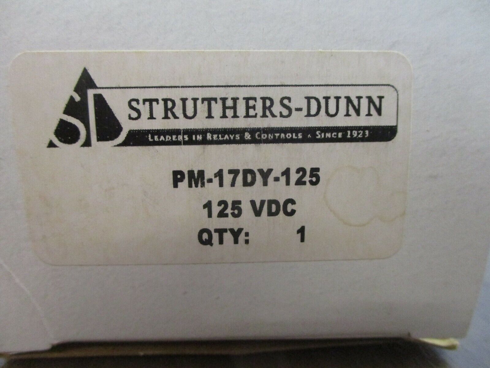 Struthers-Dunn Relay PM-17DY-125 125VDC New Surplus