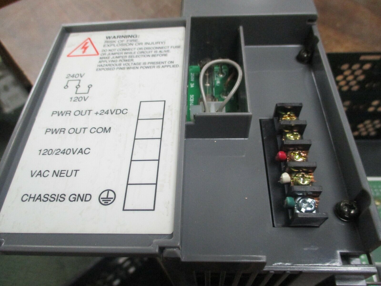 Allen-Bradley SLC 500 PLC Rack w/ Power Supply 1746-A7 / 1746-P1 7-Slot Used