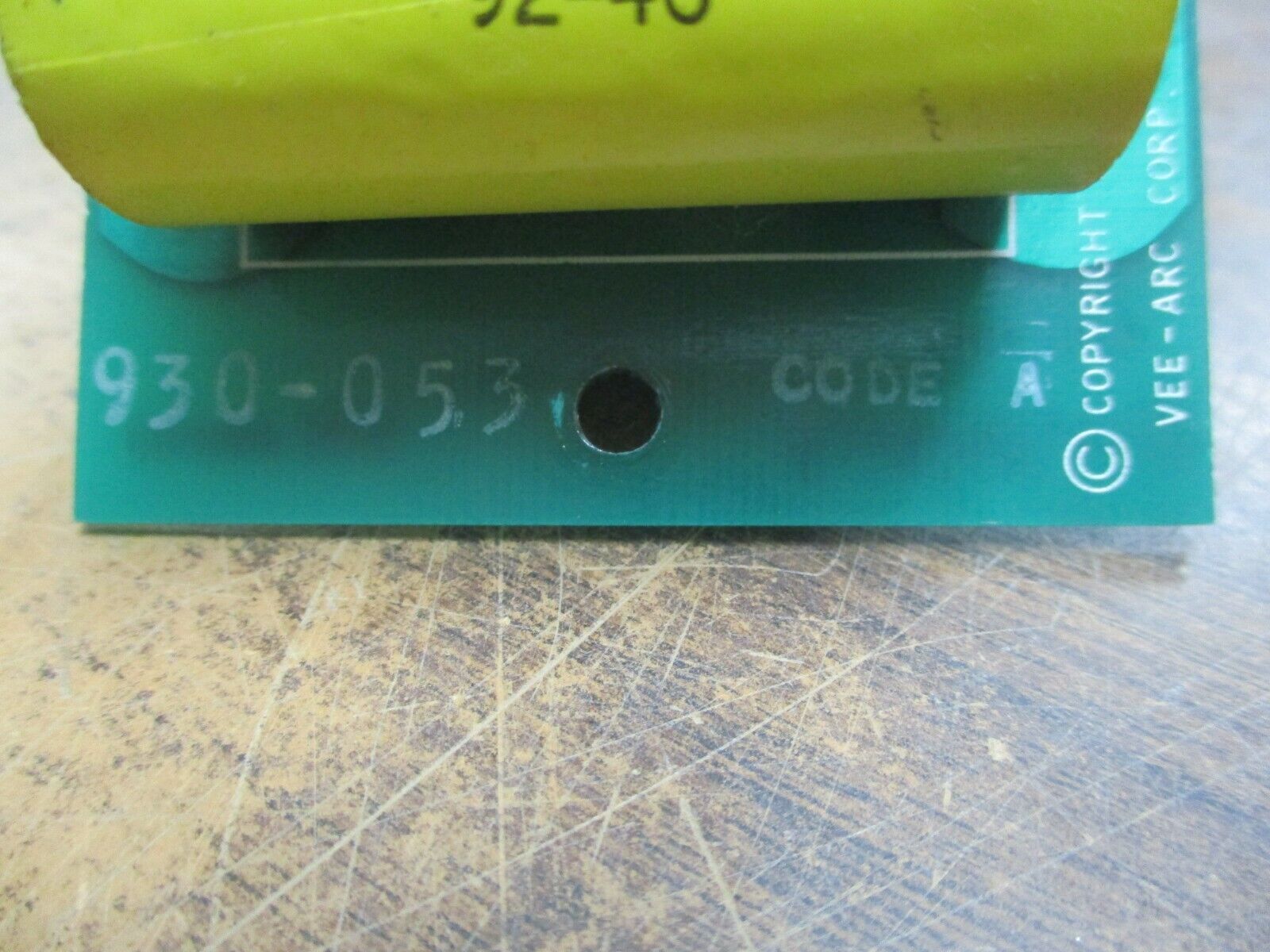 Vee-Arc Capacitor Board 930-053 Used