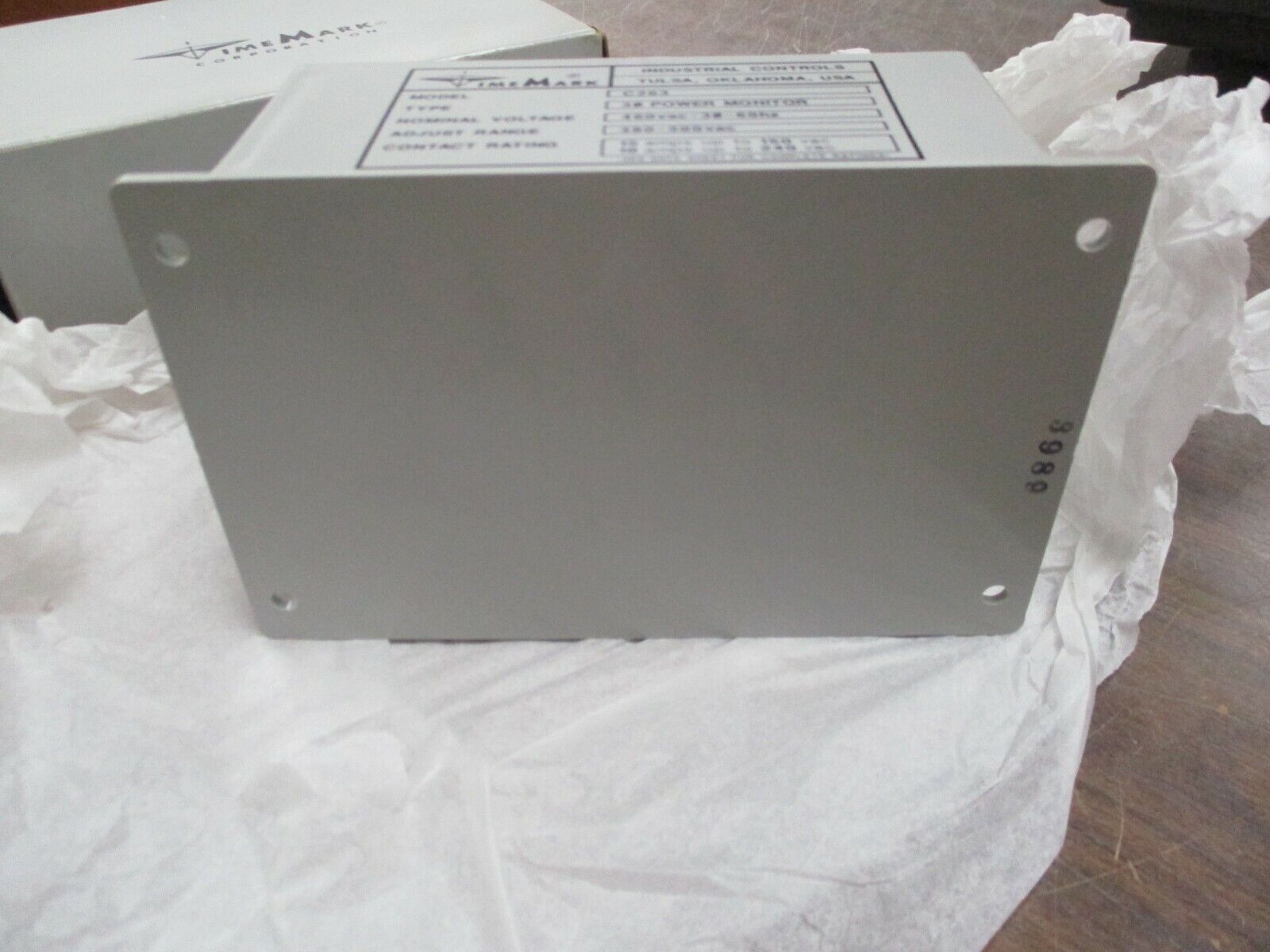 Time Mark 3-Phase Power Monitor C263 New Surplus