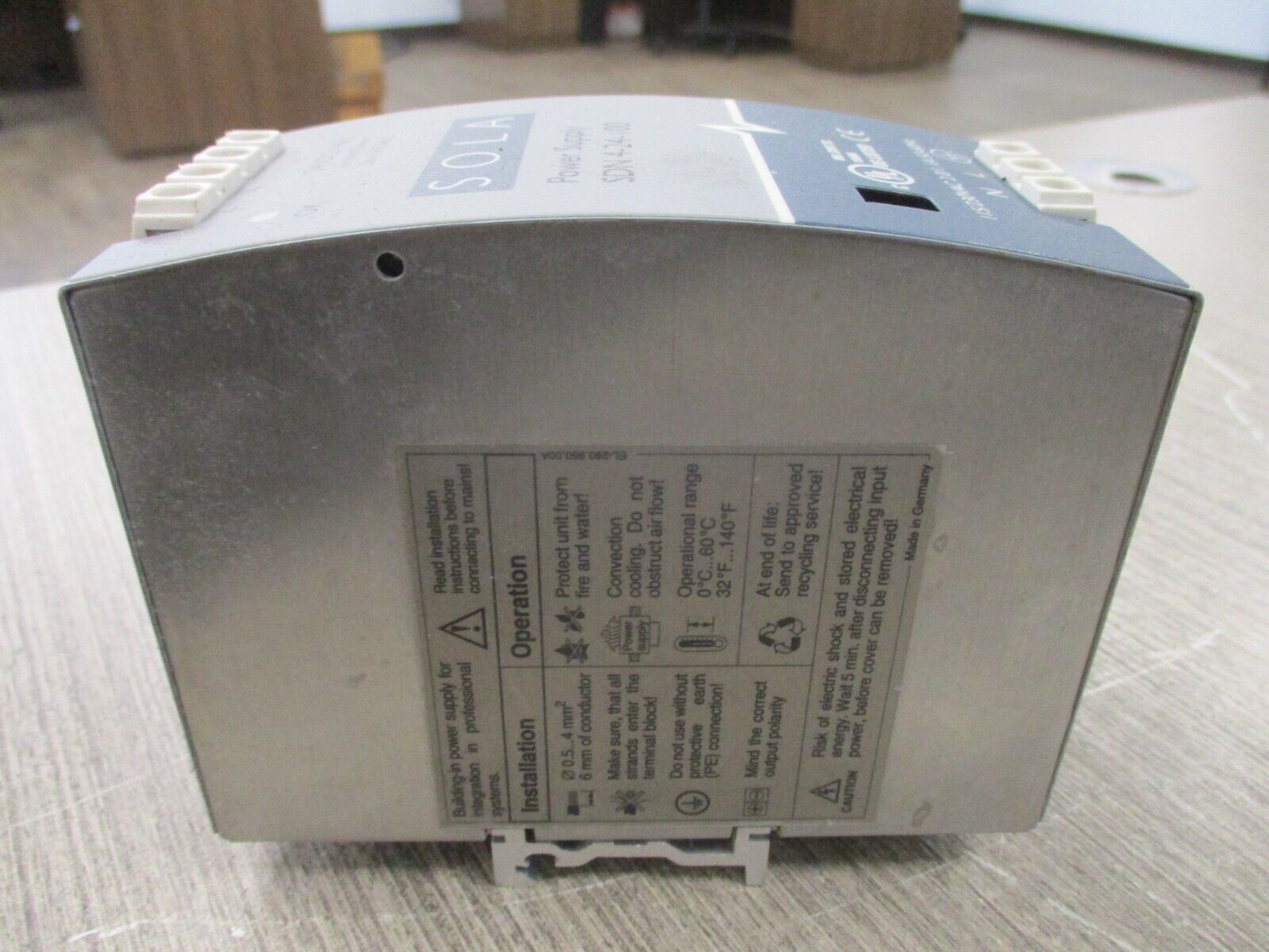 Sola Power Supply SDN 4-24-100 Used