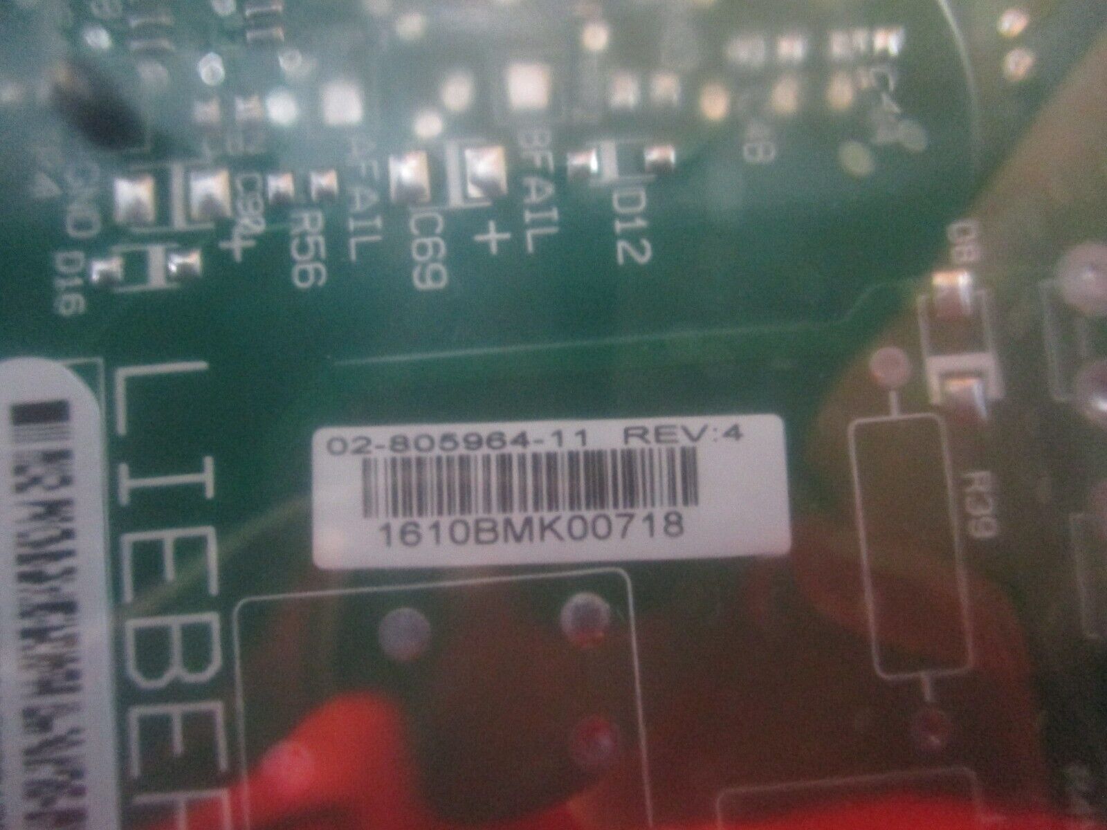 Emerson Liebert Control Board 02-805964-11 Rev. 4 New Surplus