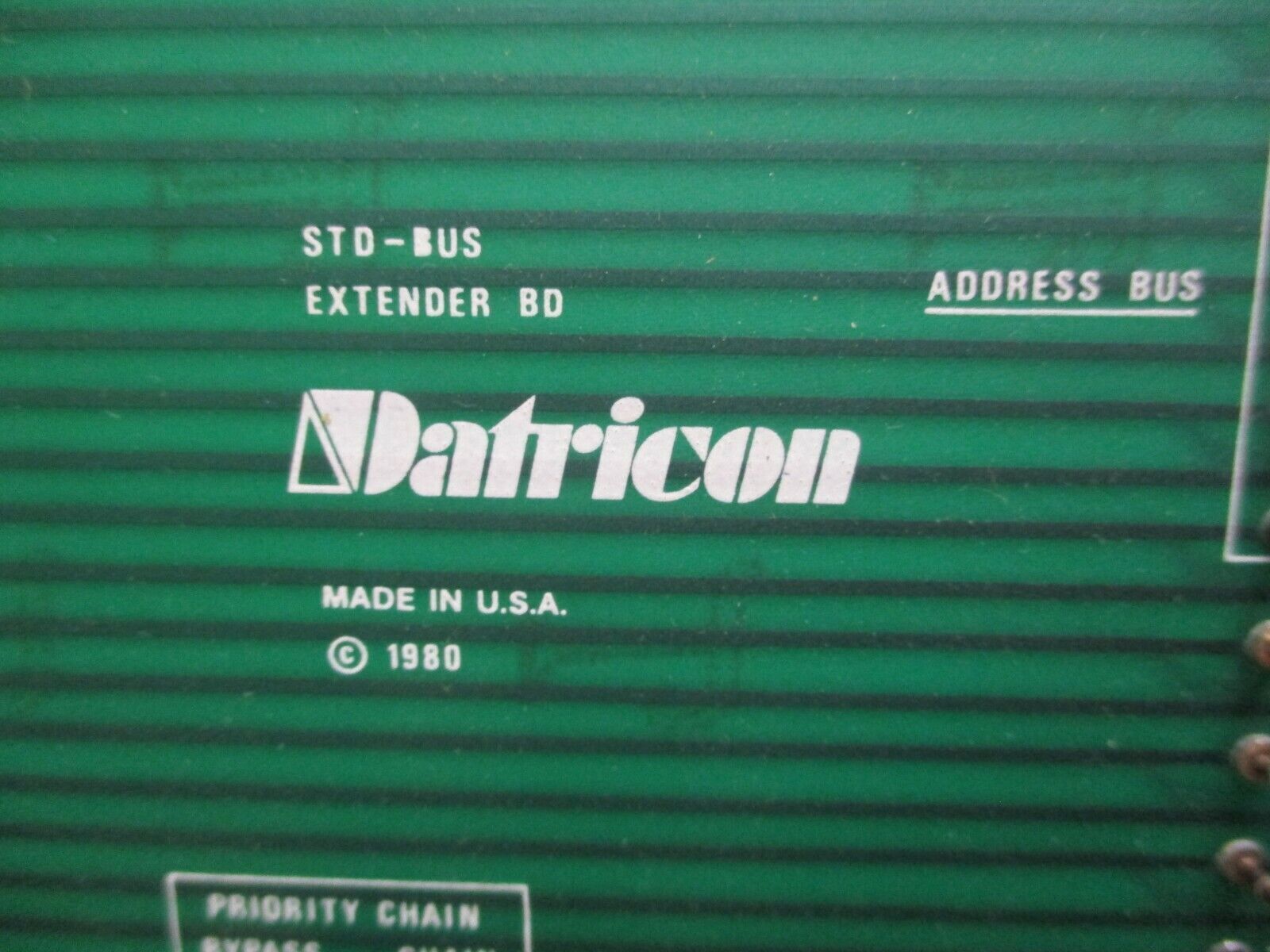 Datricon STD-Bus Extender Board 12253 Used