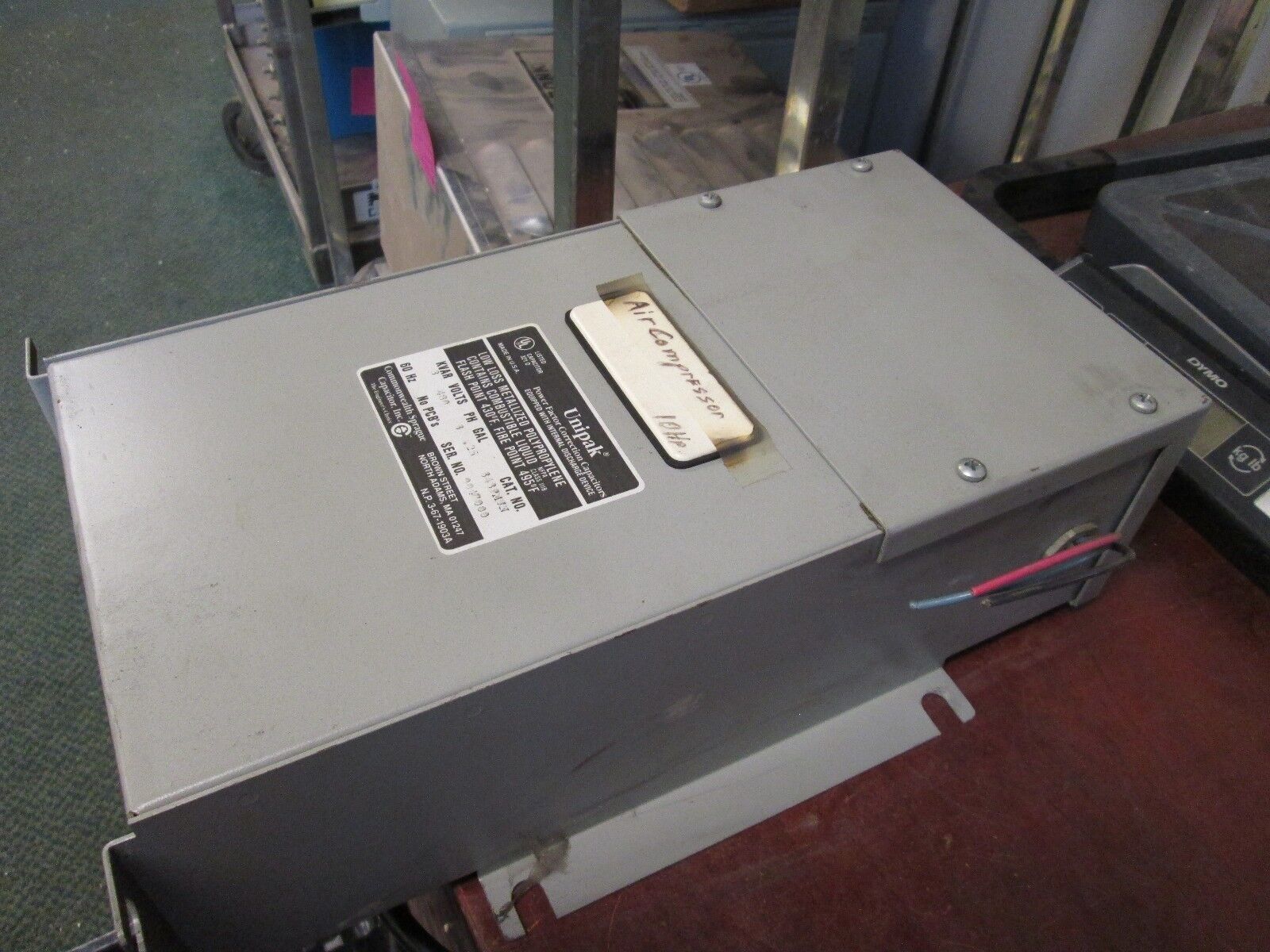 Unipak Power Factor Correction Capacitor 343PMUN 480V 3 KVAR 3Ph 60Hz Used