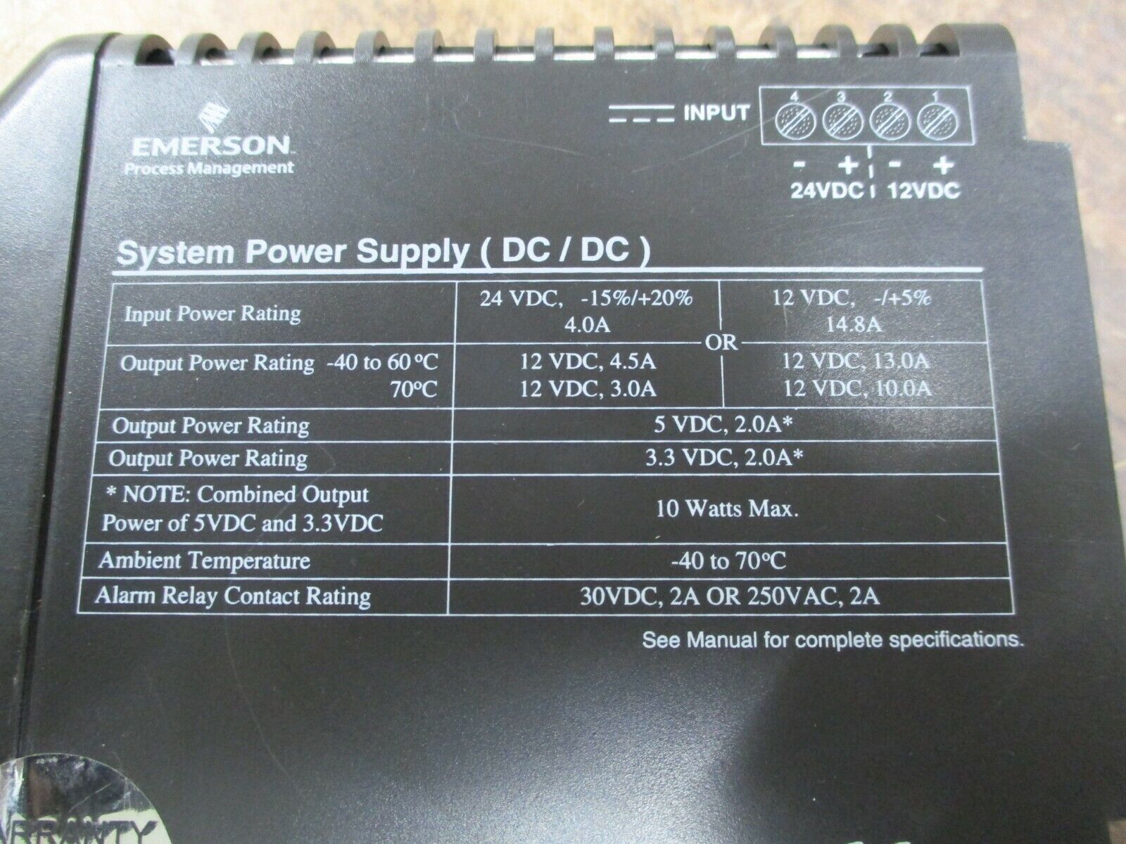 Emerson Delta KJ1501X1-BC2 System Power Supply 12P2186X042 Rev. E DC/DC Used