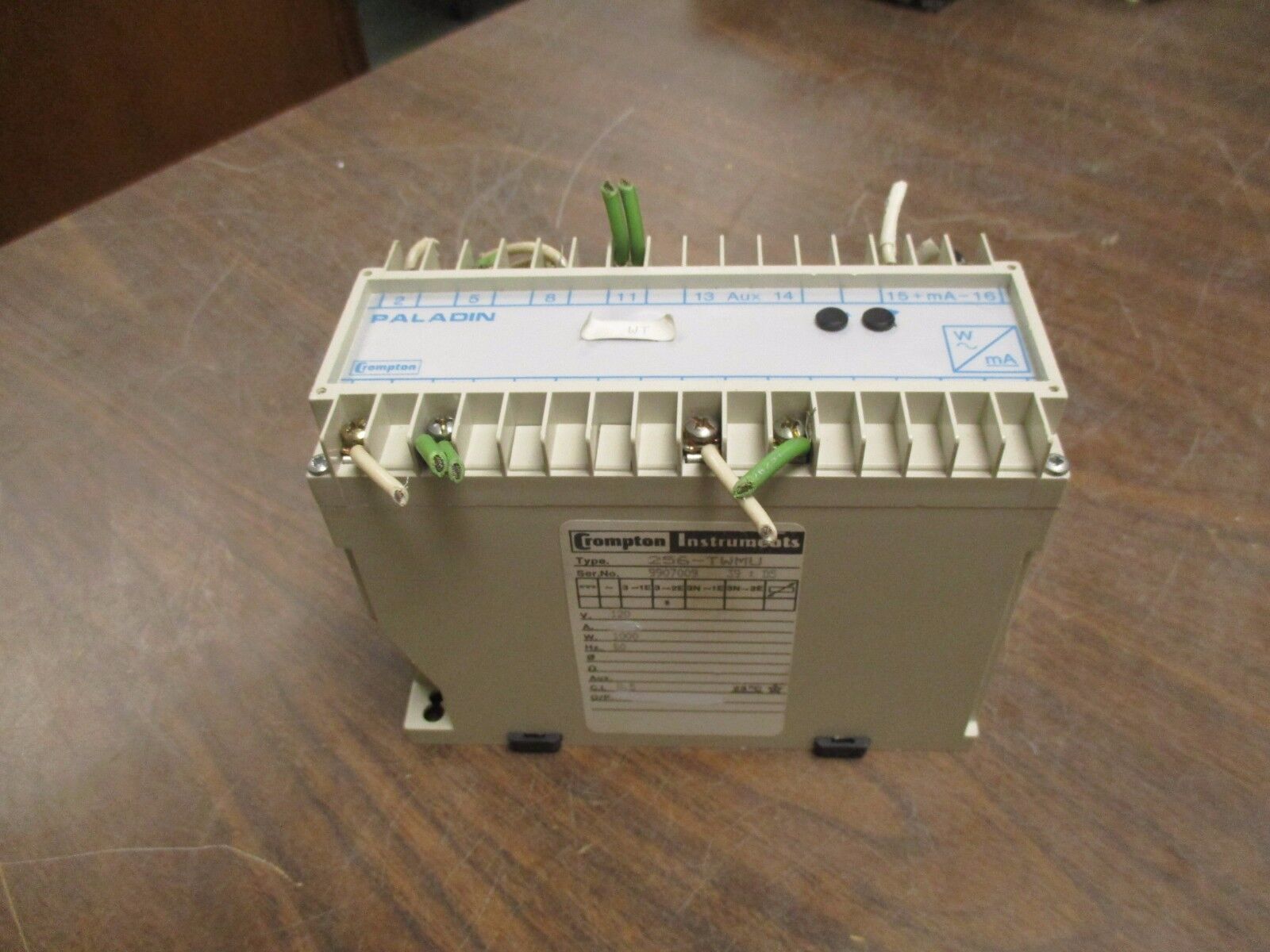 Crompton Paladin Transducer 256-TWMU 120V 60Hz 1000W Used