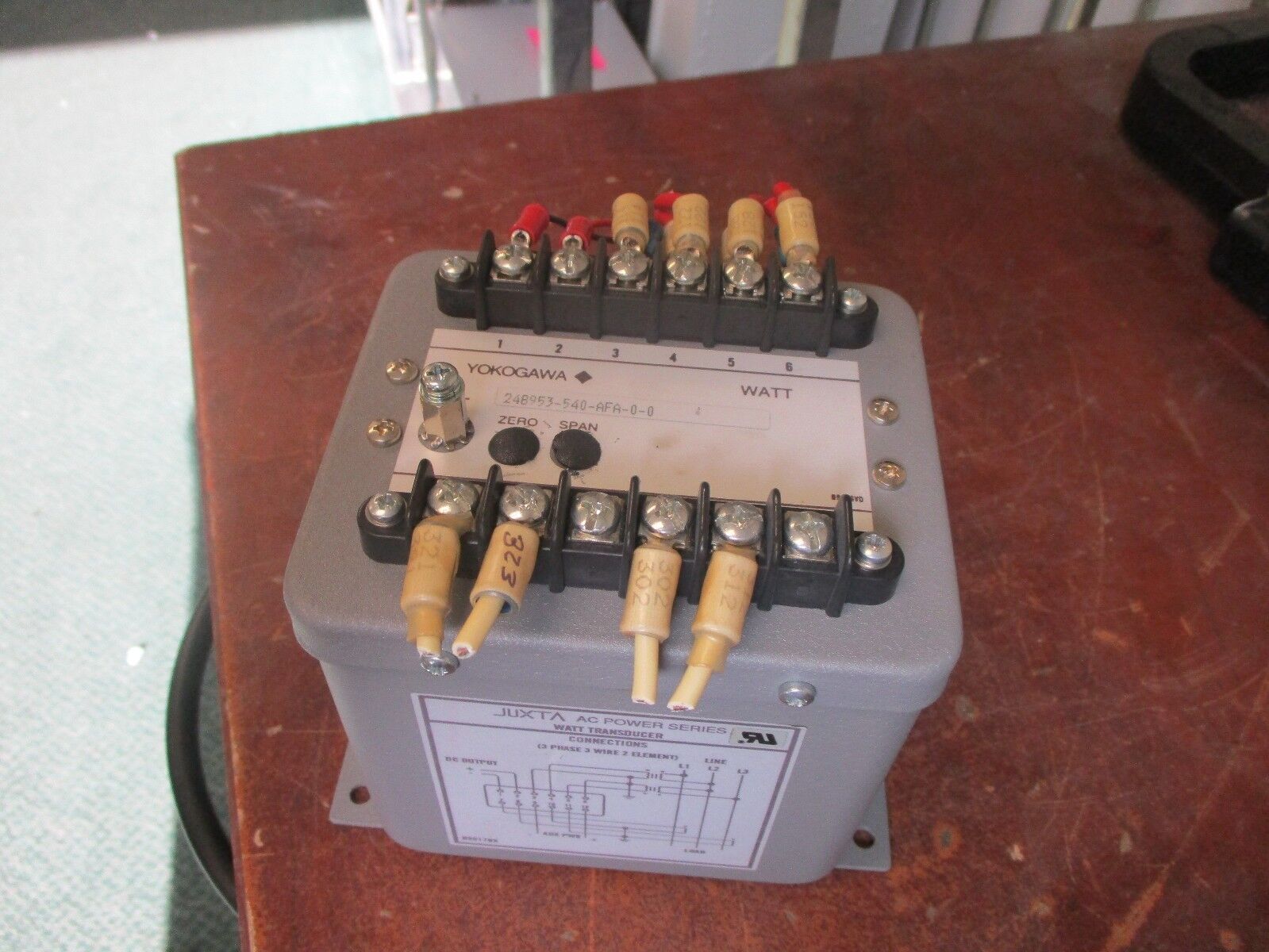 Yoksgawa Juxta Watt Transducer 248953-540-AFA-0-0 3Ph 3W 2Element Used