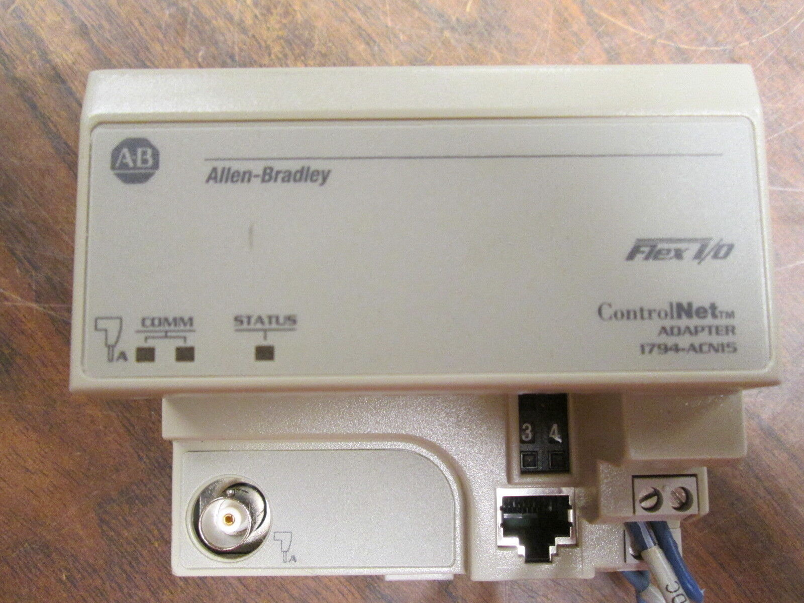 Allen-Bradley Flex I/O ControlNet Adaptor 1794-ACN15 Ser C Rev. A01 F/W Rev. E