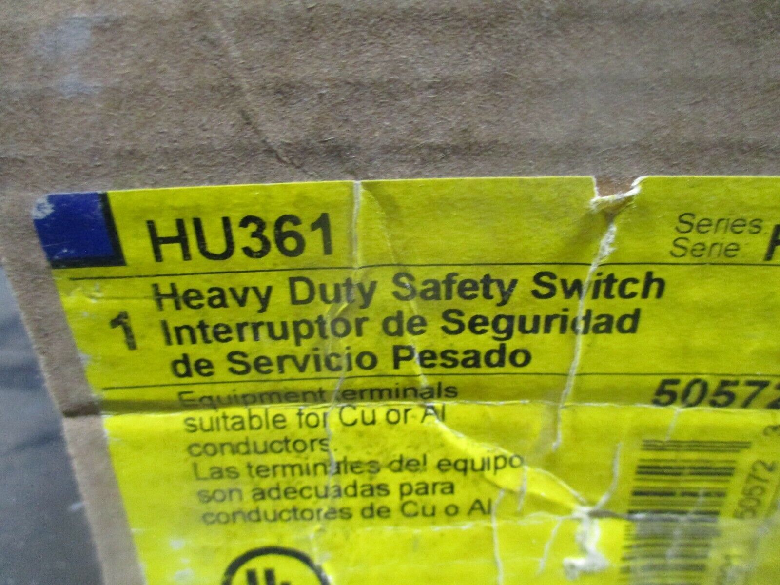 Square D Non-Fusible Safety Switch HU361 30A 600V New Surplus