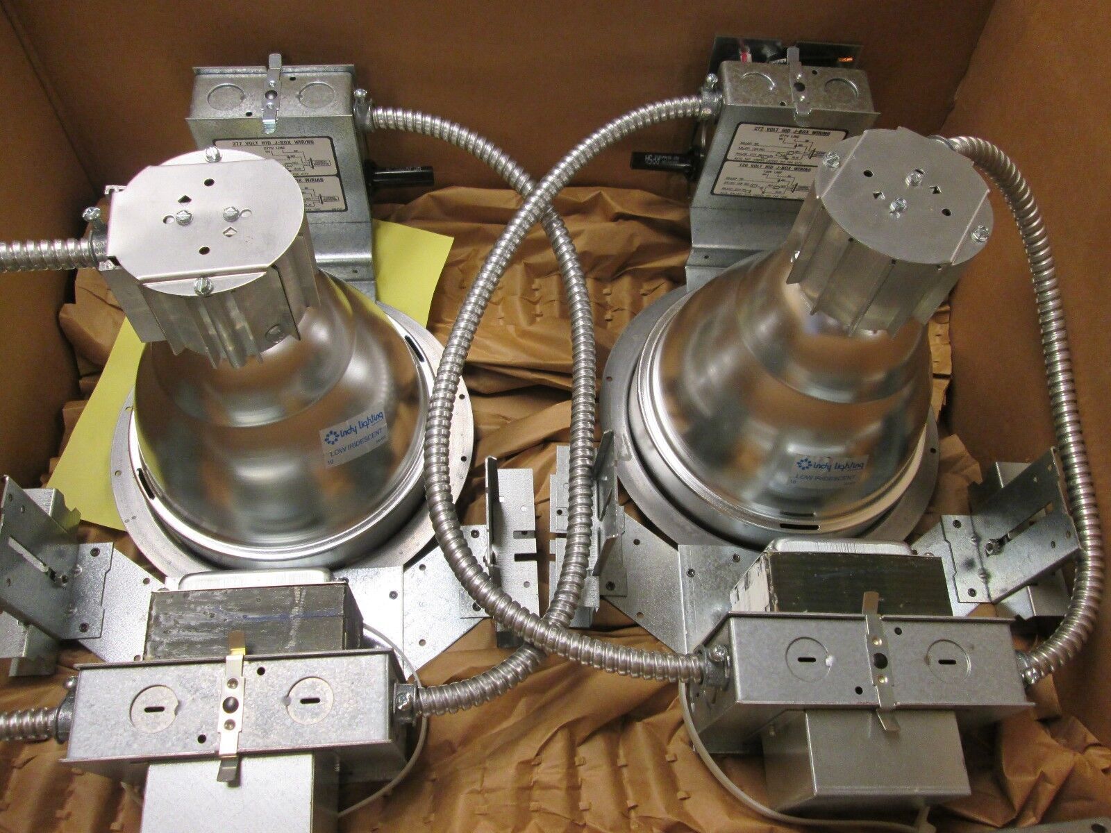 Indy Lighting Low Iridescent Light 8070MC-LASI-1/2 box of 2 120/277V New Surplus