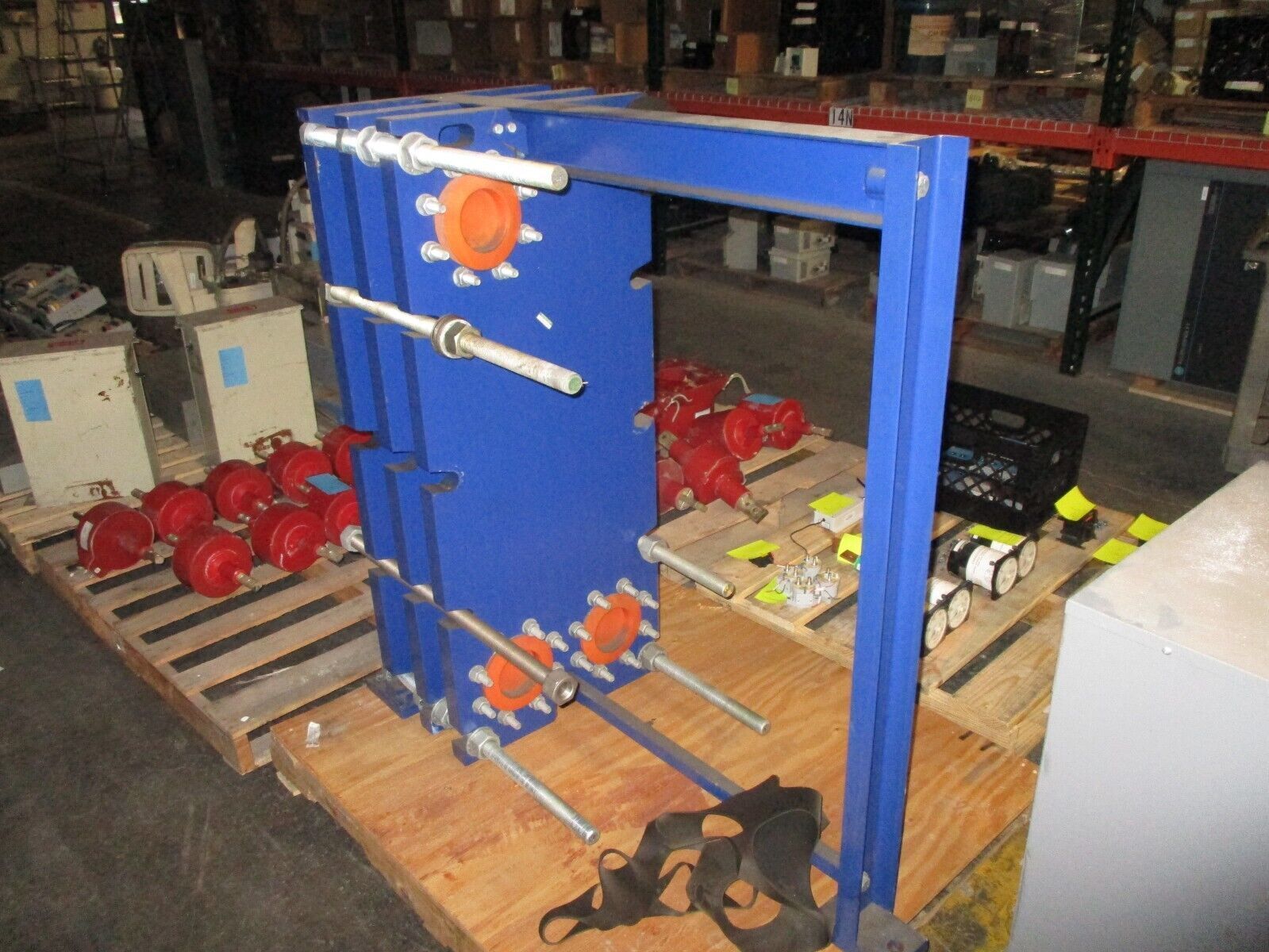 Alfa Laval Plate & Frame Heat Exchanger Serial #: 291581.11 Max: 100PSI@250°F