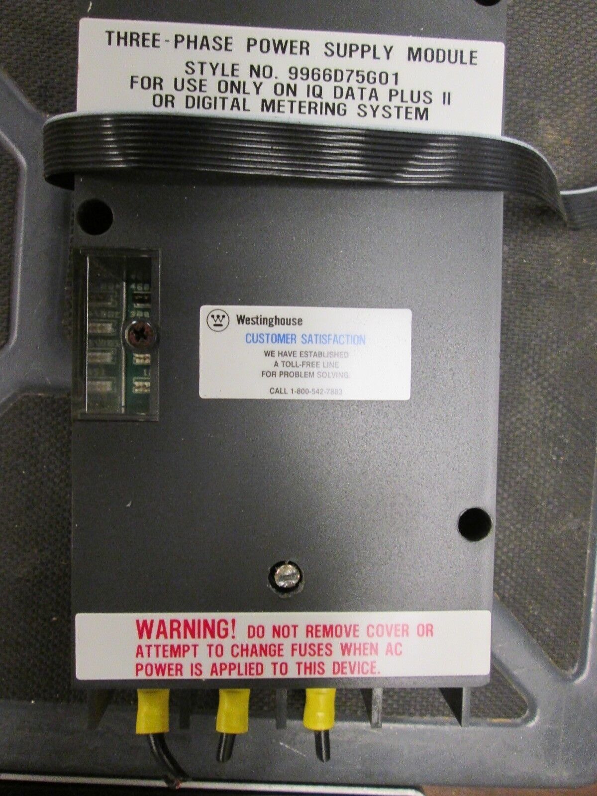 Westinghouse Power Supply Module 9966D75G01 600V 50/60Hz Used