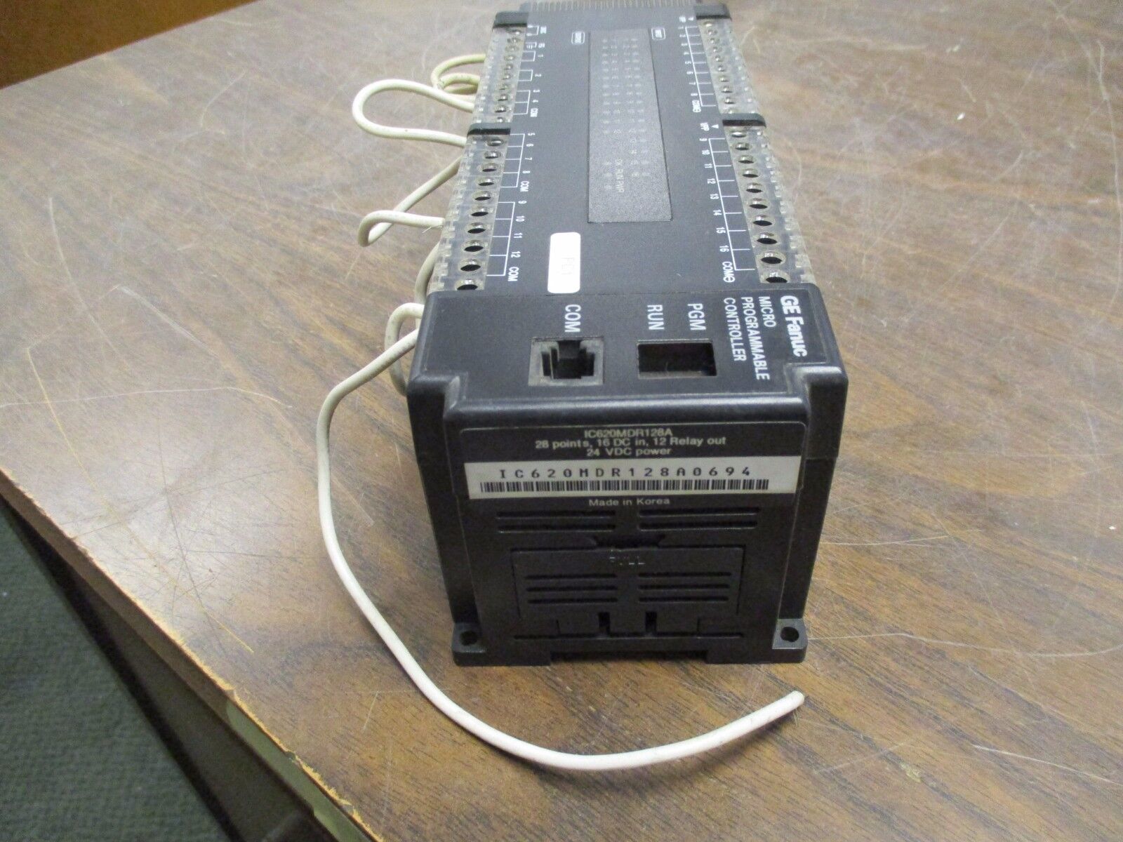GE Fanuc Micro Programmable Controller IC620MDR128A 24VDC Used