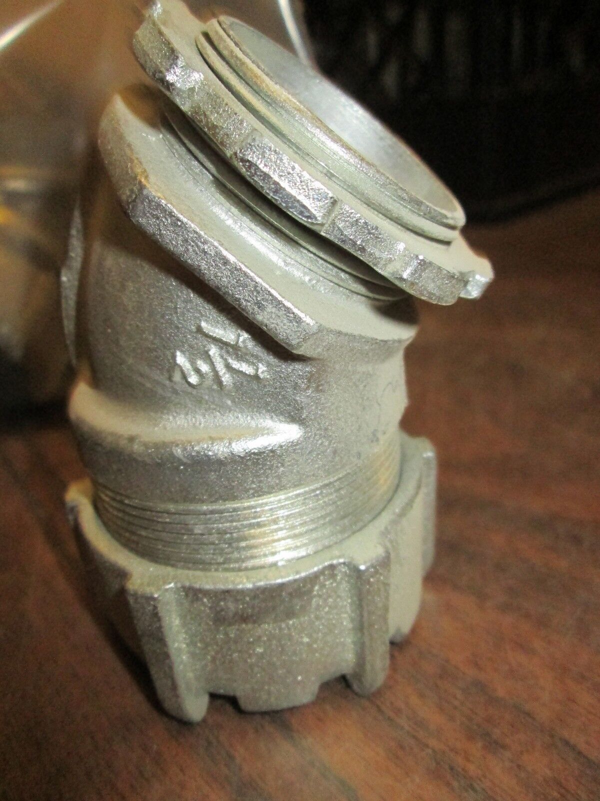 T&B 45 Degree Watertight Connector Size: 1-1/2" Lot of 4 Used